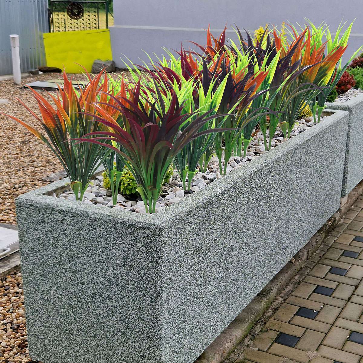 2/4/8Pcs Artificial Plants Grass Plastic Greenery Shrub Bushes Plastic Wheat