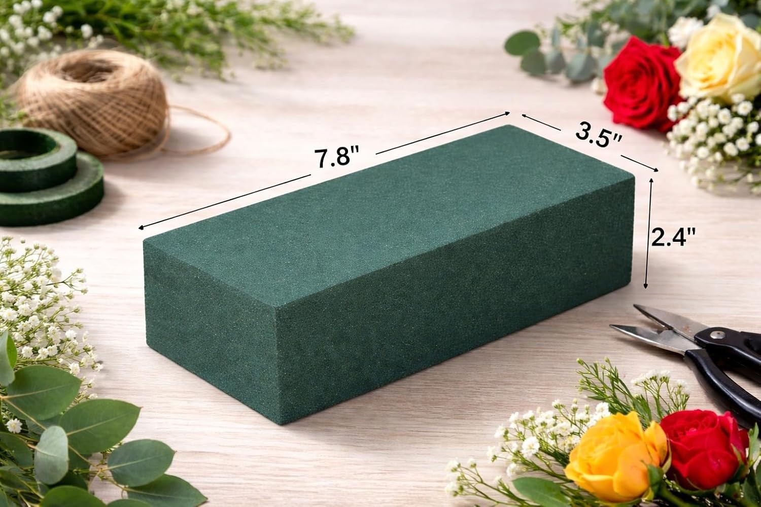 Pack of 6 Dry & Wet Floral Foam Blocks Fresh & Artificial Flowers Each