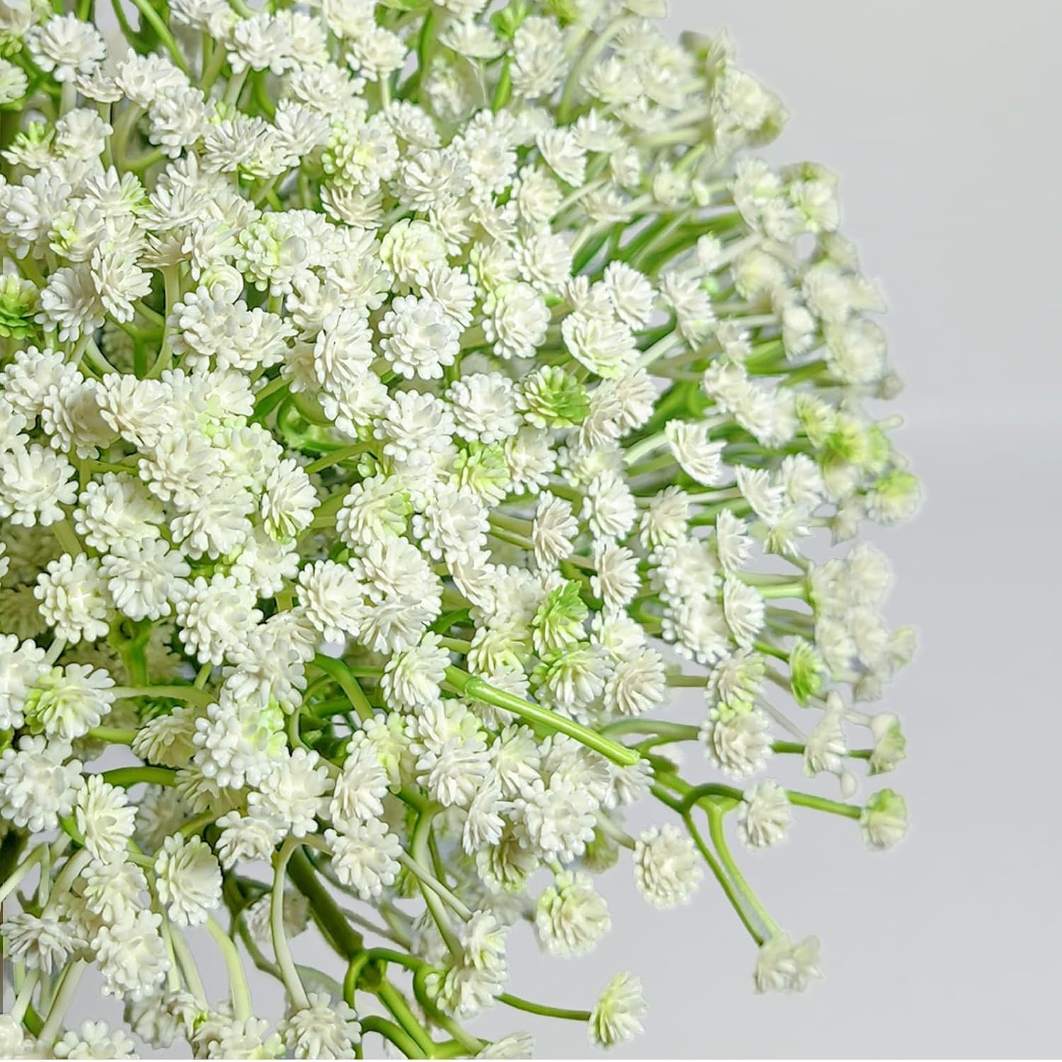 100 Pcs Artificial Baby S Breath Flowers Artificial Flowers Real Touch Fake Bulk