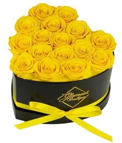Preserved Red Roses Heart Box: Lasting Love Gift for Birthdays or Anniversaries