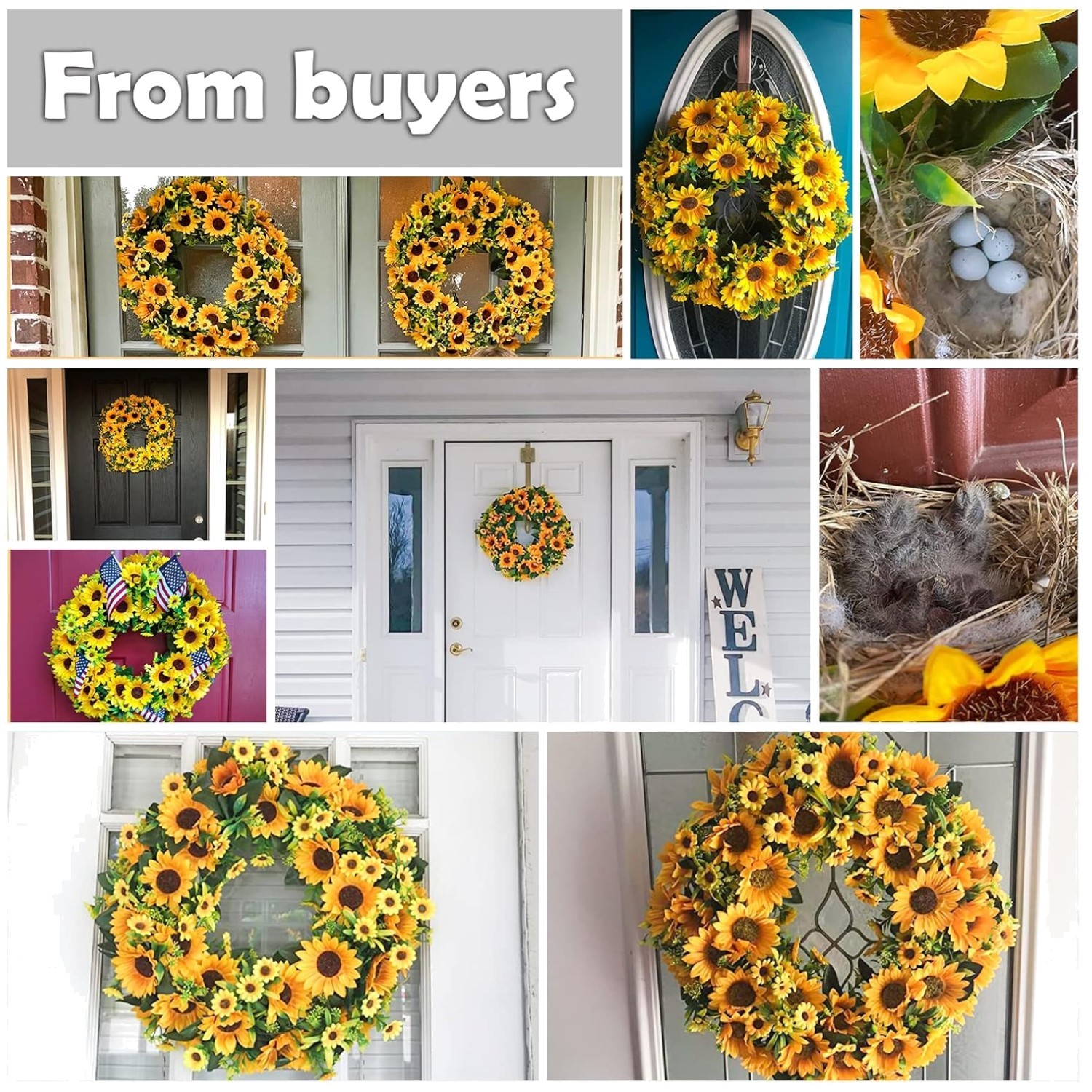 All Round Floral Wreath – Indoor Outdoor Wall Decor