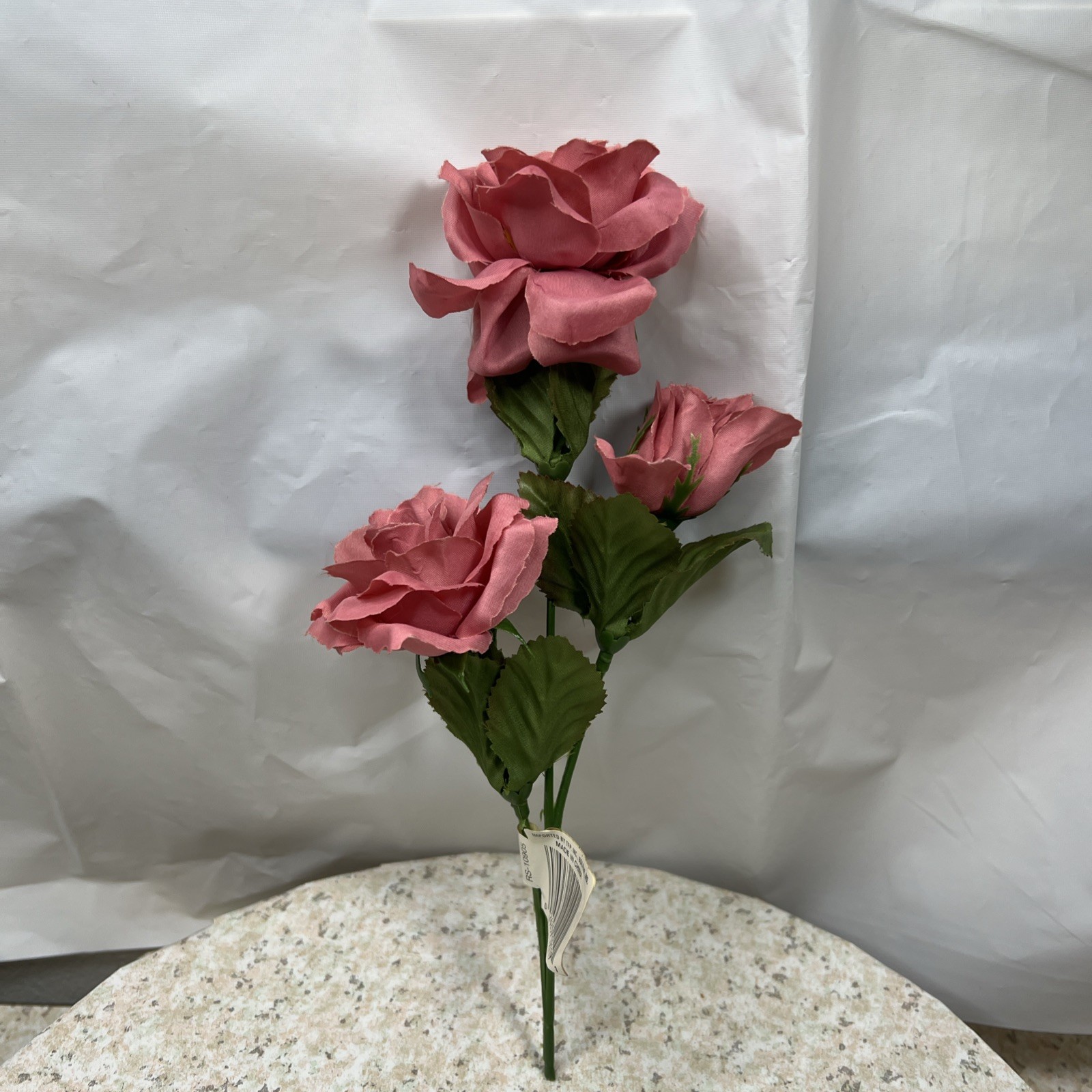 9 Vtg Bouquets Faux Flowers Mauve Pink Burgundy Roses Daisies Carnations NOS