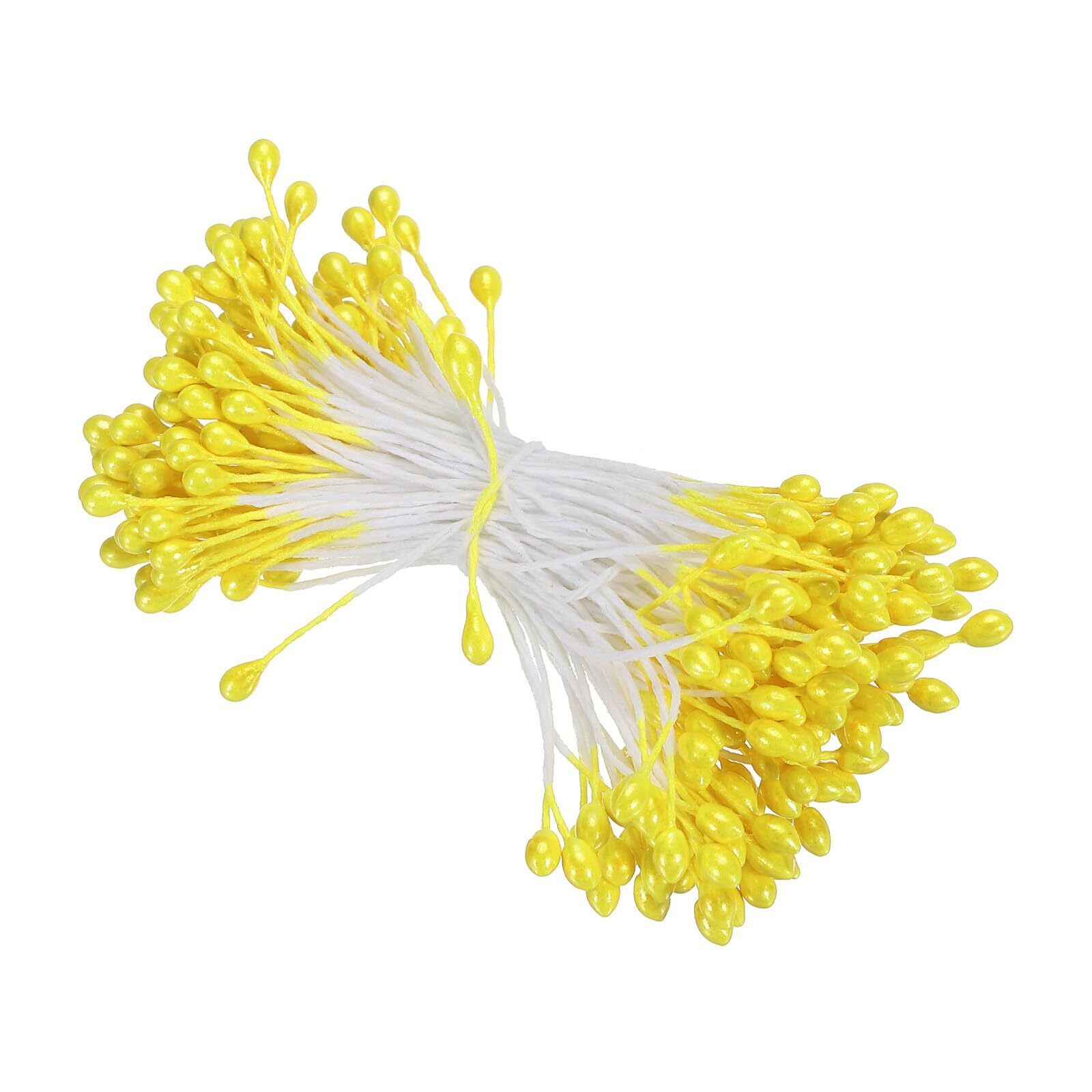 3mm Double Heads Flower Stamen 150 Pcs Artificial Flower Stamen Pistil Matt P…