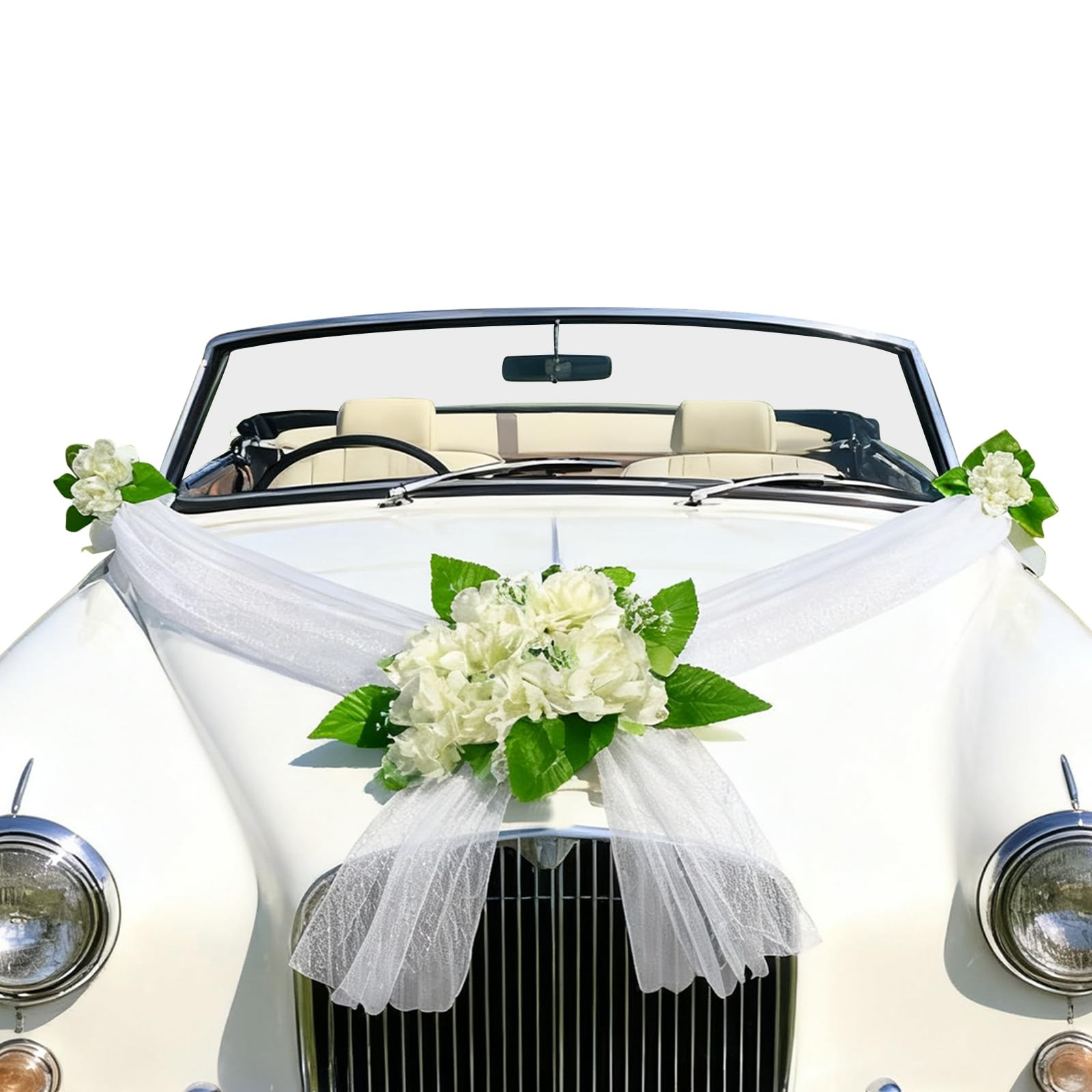 Wedding Car Decorations Kit Bridal Car Decor Bride Car Accessories for Party
