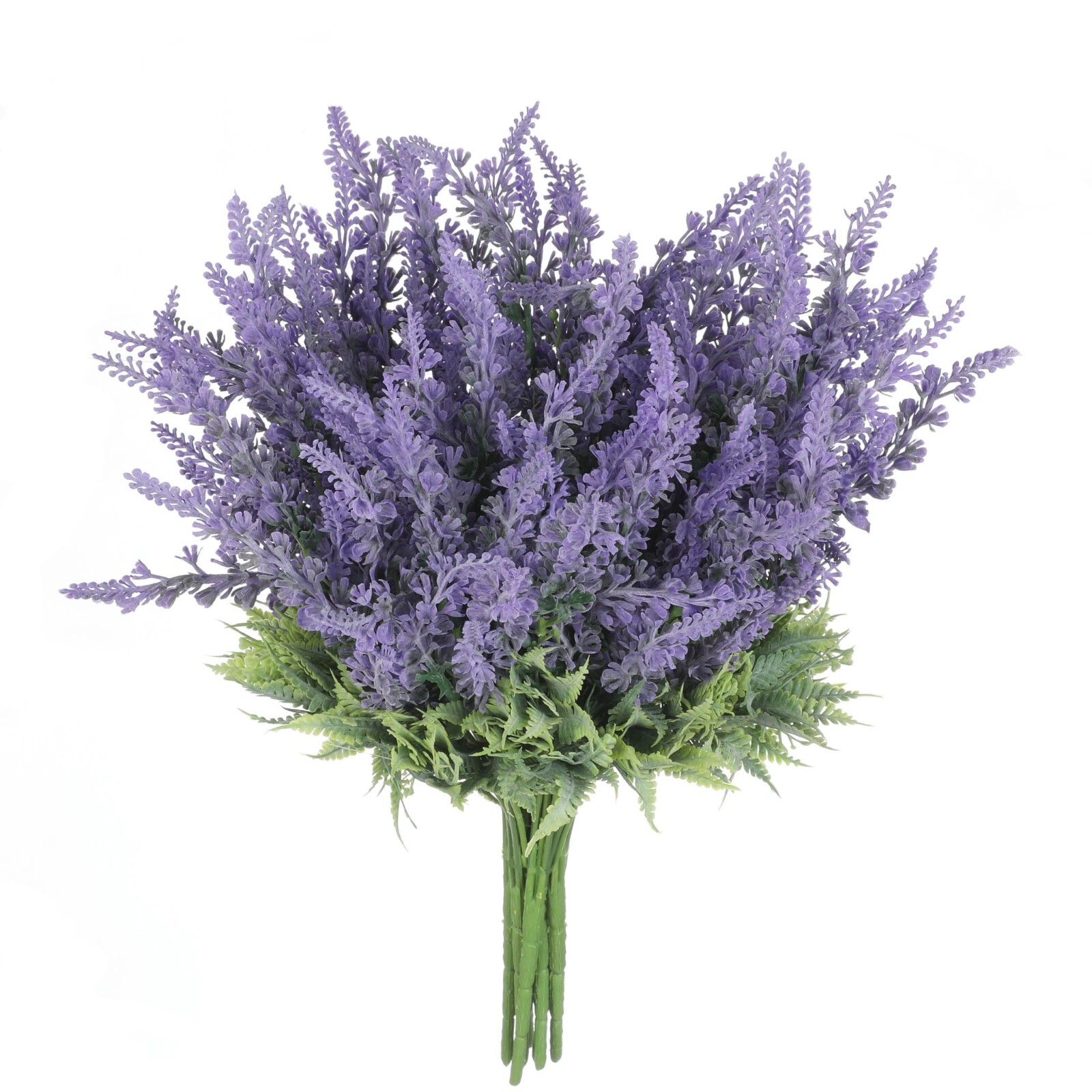Lavender Artificial Flowers Bulk Stems Purple Real-Touch Faux Bouquet, 8pcs