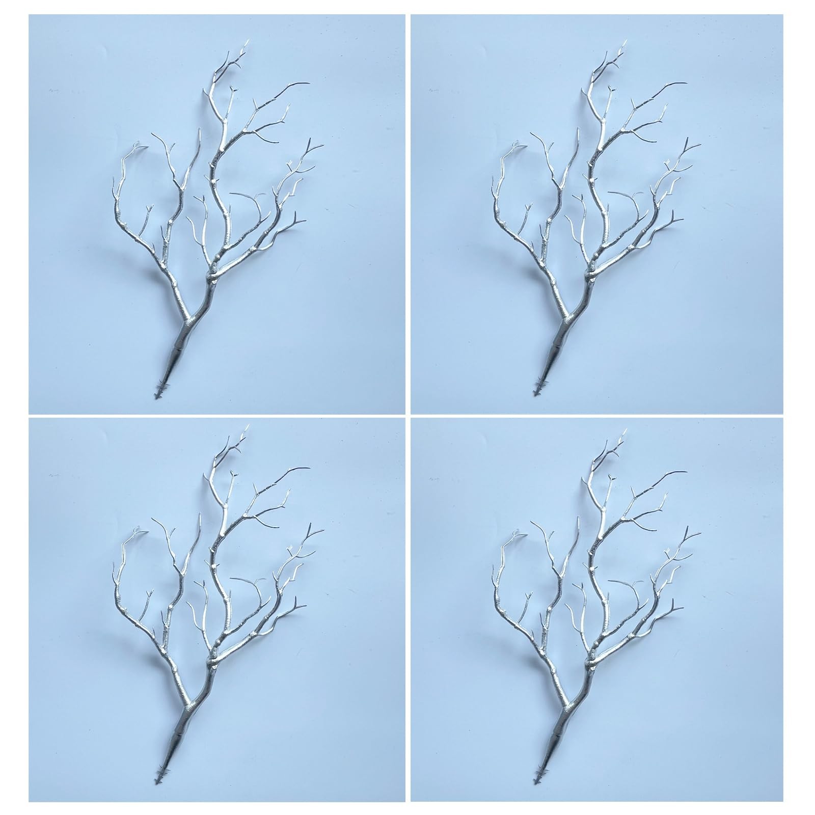 “13.8Inch Artificial Coral Branches for Home Decor & Event Arrangements 4PCS”