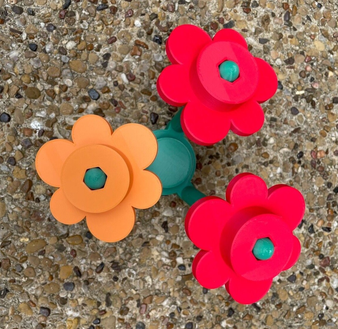 NEW Large Scale Building Bricks Flowers Jumbo Size Floral Bouquet 3D Printed NEW