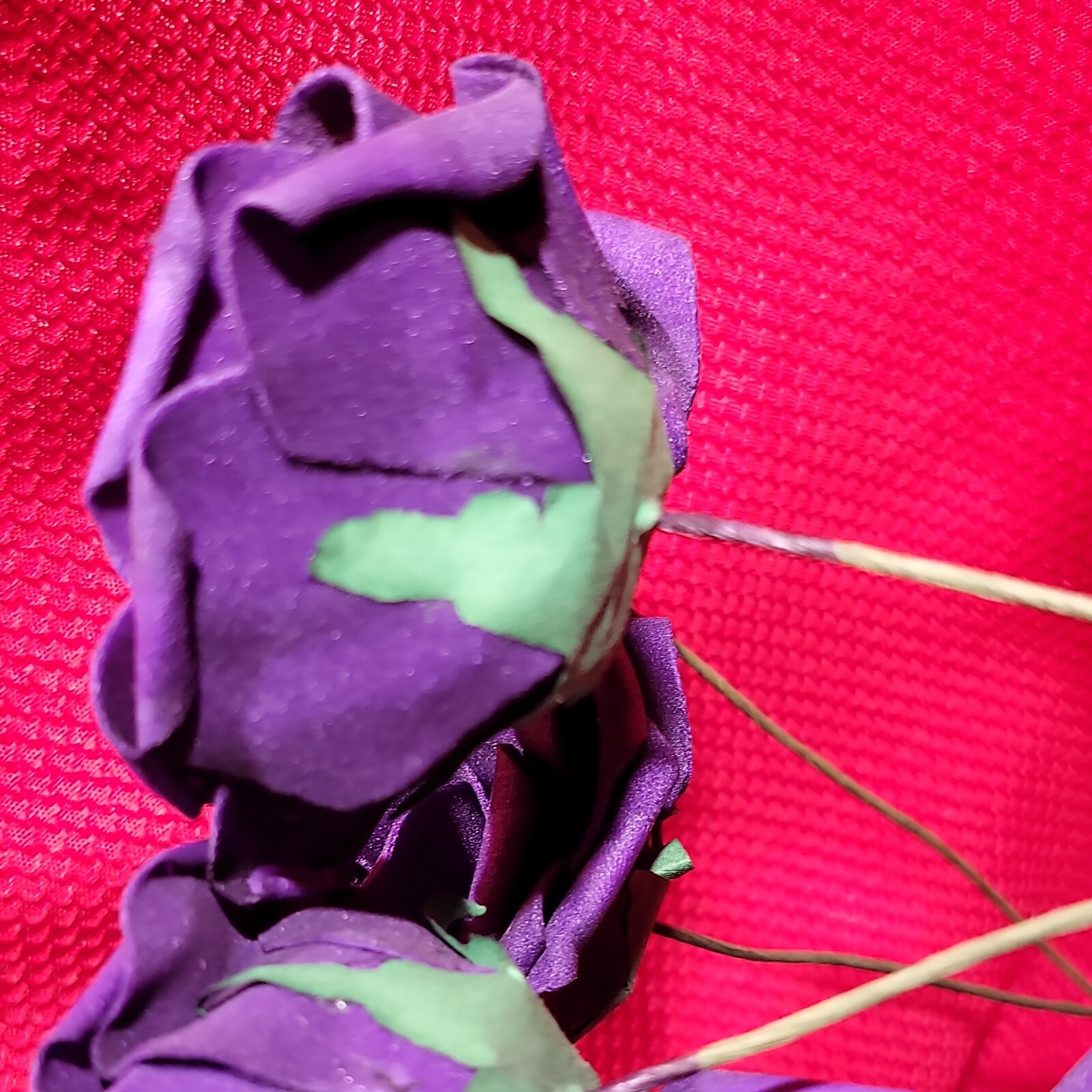 20 purple ROSE Flower FAKE FAUX FOAM ARTIFICIAL Wedding Banquet CRAFT Decor Art