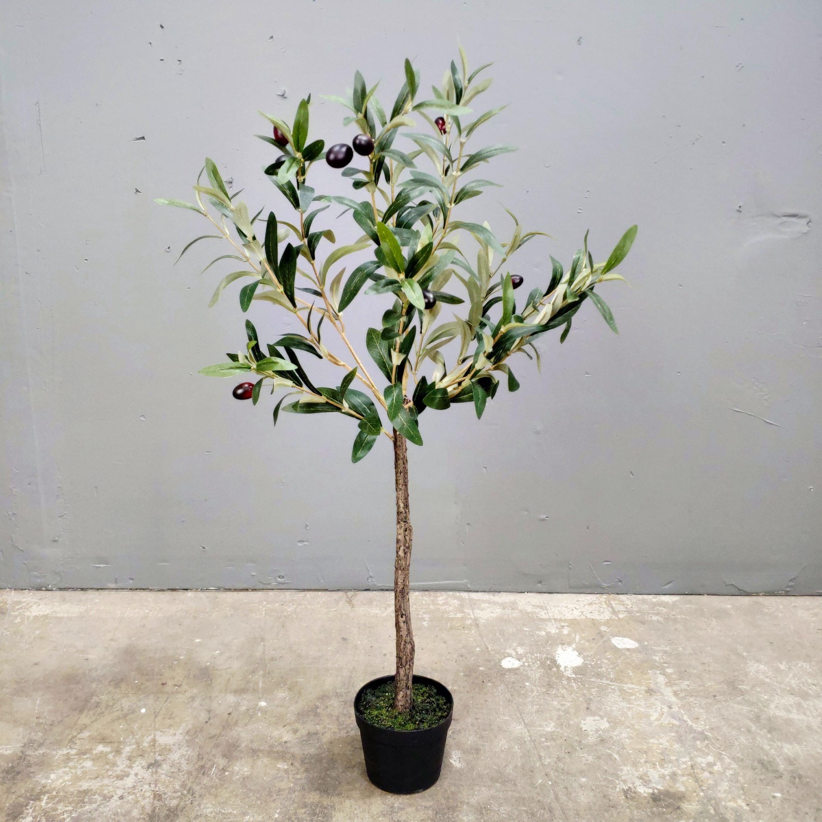 Artificial Olive Tree Faux Silk Indoor Decor Plant 4ft or 6ft