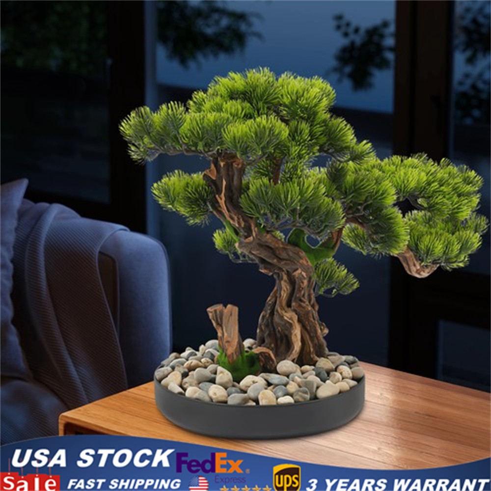 Desktop Artificial Bonsai Tree Bonsai Pine Tree Realistic Fake Plant Decoration
