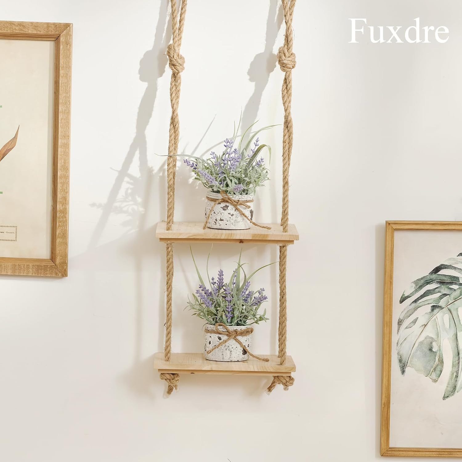 Mini Lavender Fake Plants – 2 Pack Artificial Decor for Home & Office