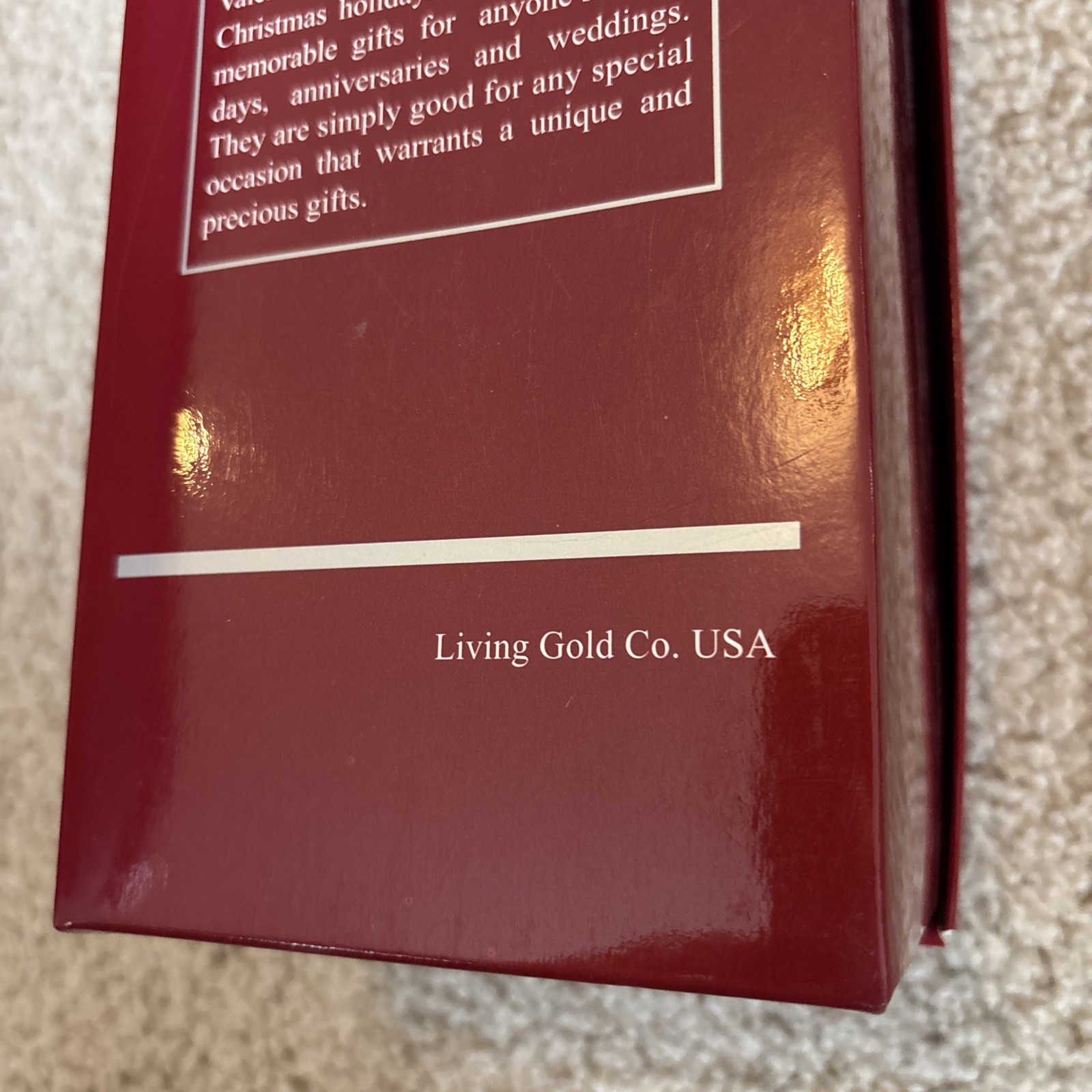 REAL 24K Gold Dipped Rose by Living Gold Co. USA w/ Certificate – Luxury Gift