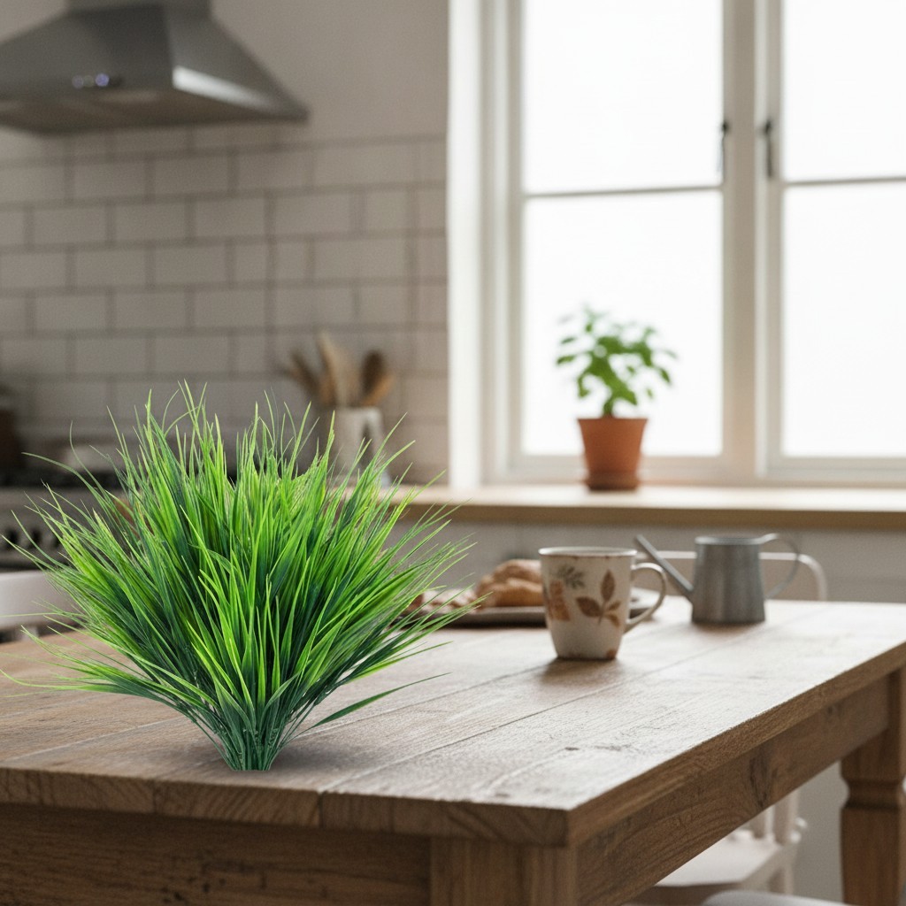 Artificial Plants 12 Pcs Fake Greenery Stems Plastic UV Resistant