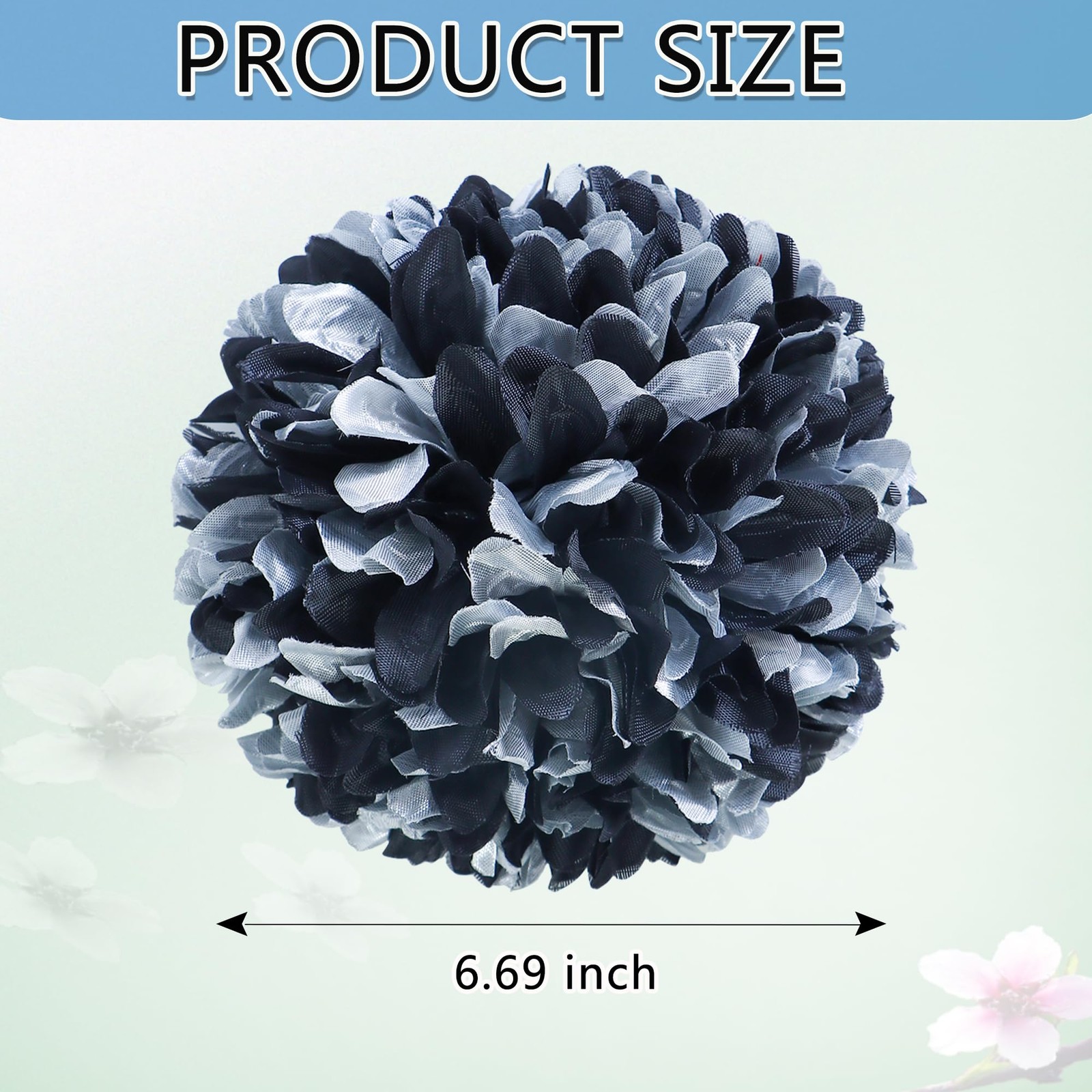 4 Pcs 6.7 In Silk Chrysanthemums Artificial Homecoming Mum Flowers Kit