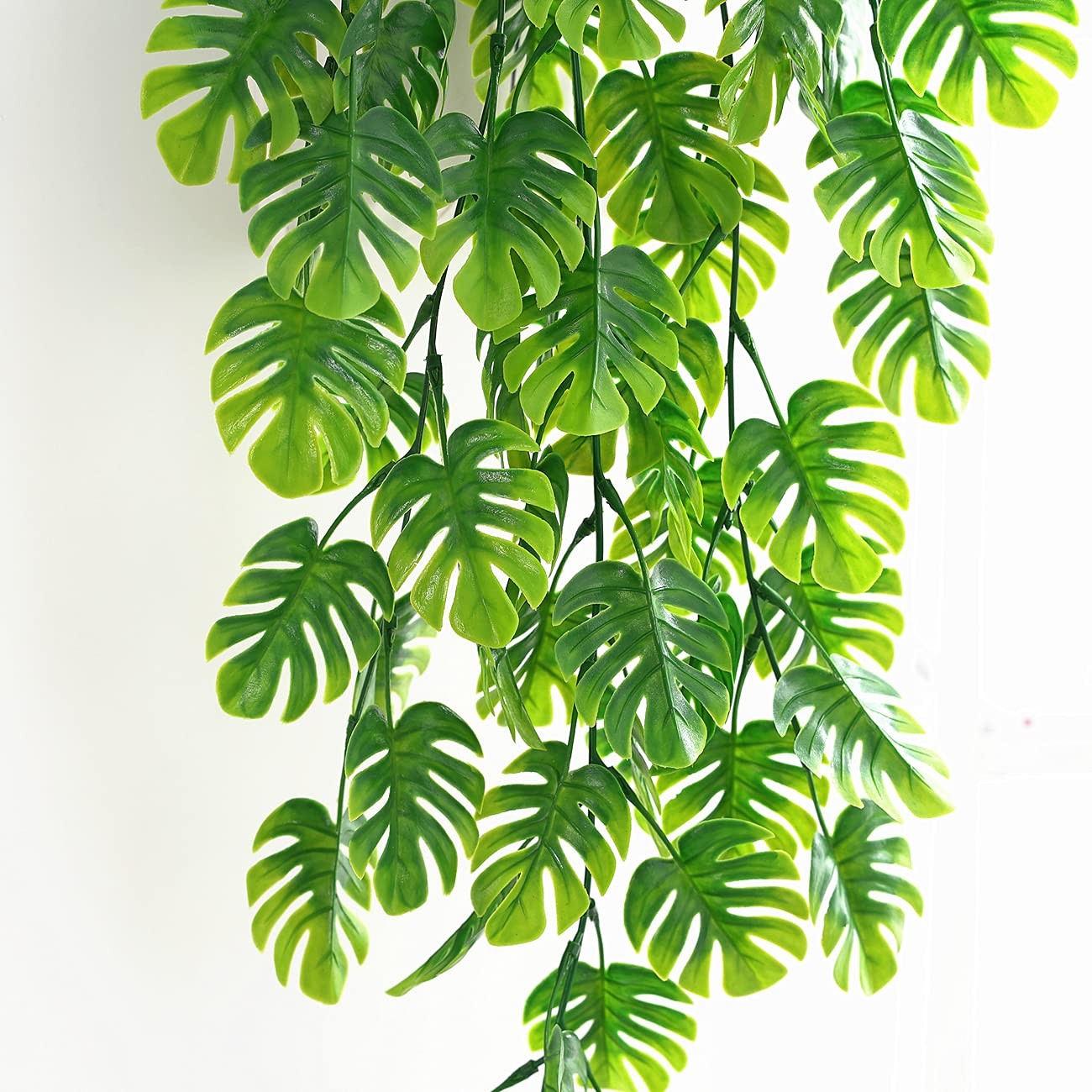 LOVENIMEN Artificial Hanging Vines 4 Pack Fake Monstera Leafs Vine Ivy Jungle…