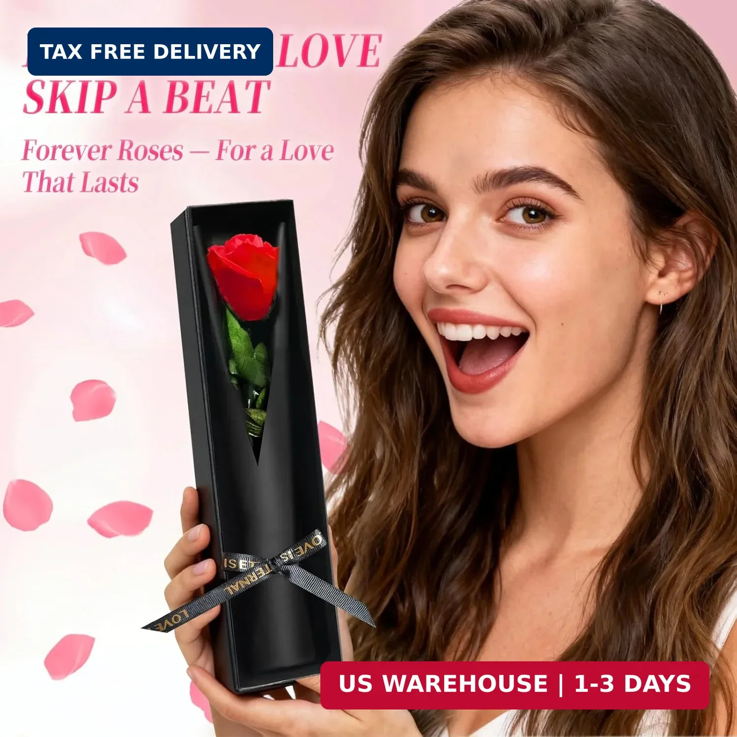Single Forever Roses Luxury Gift for Women/Men, Birthday Gifts for Women,Flowers