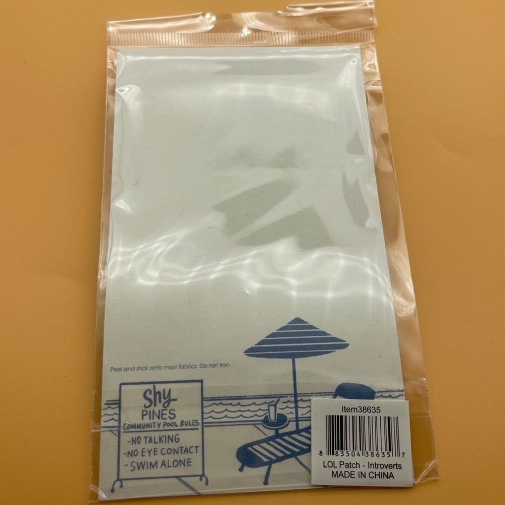 PRIMITIVES BY KATHY Introverts Unite No-Sew Patch, NWT, For Bundles Only