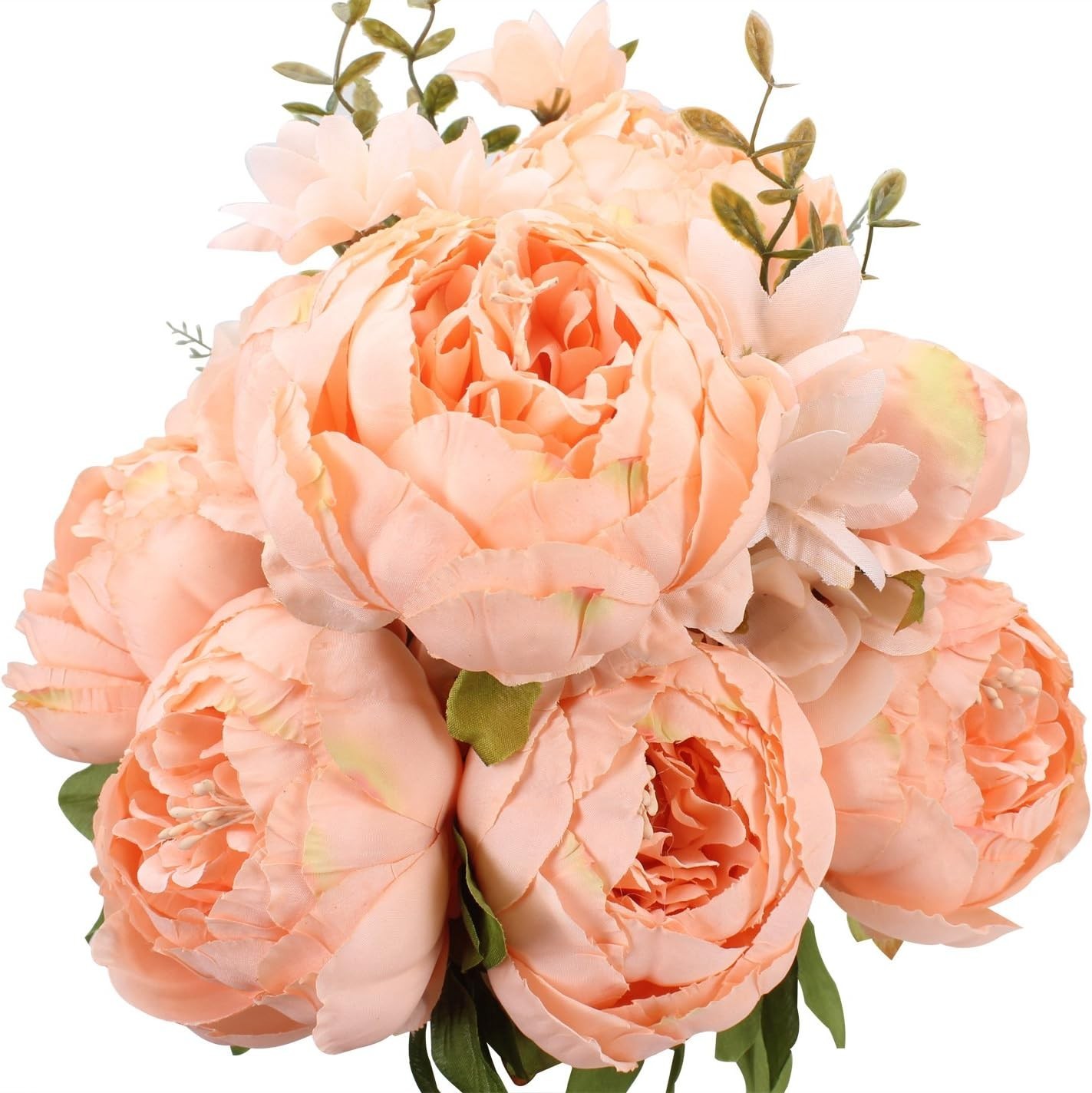 Springs Flowers Artificial Silk Peony Bouquets Wedding Home Decoration,Pack o…
