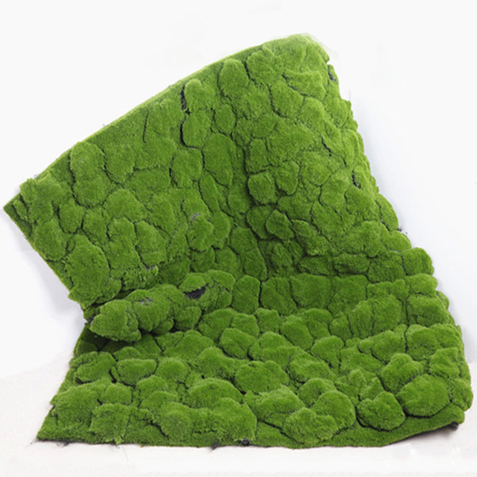 Simulation Artificial Moss Mat 1x1m(3.2×3.2ft) DIY Fake Grass Rug for Patio H…