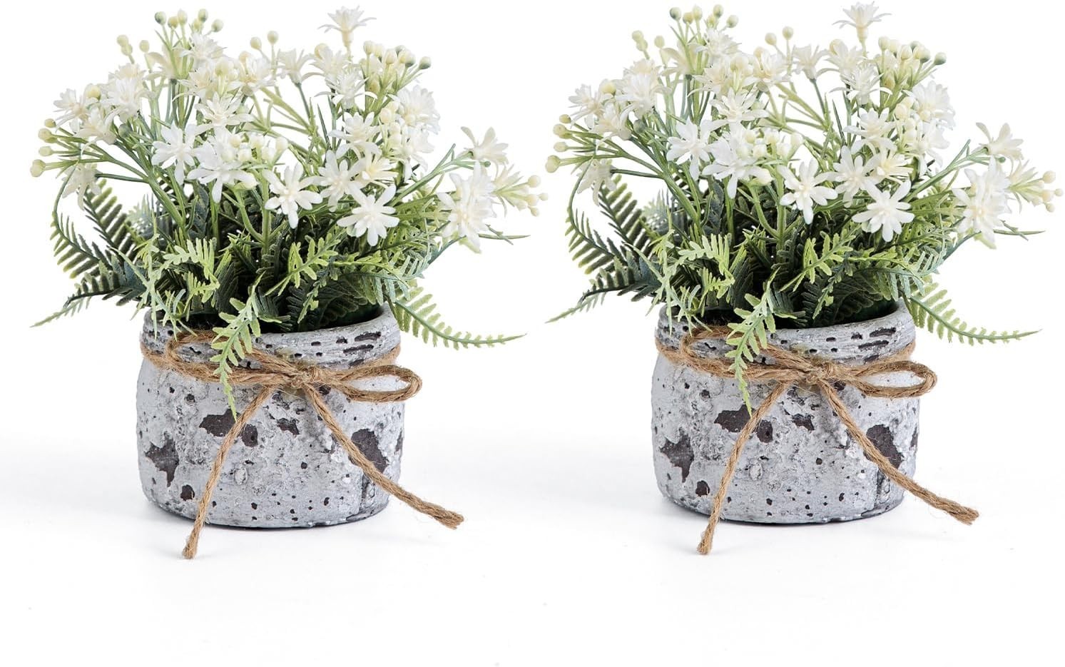 Fake Plants Small with 2 Pack, The Sunflower for Bathroom Shelf Decor, Decora…
