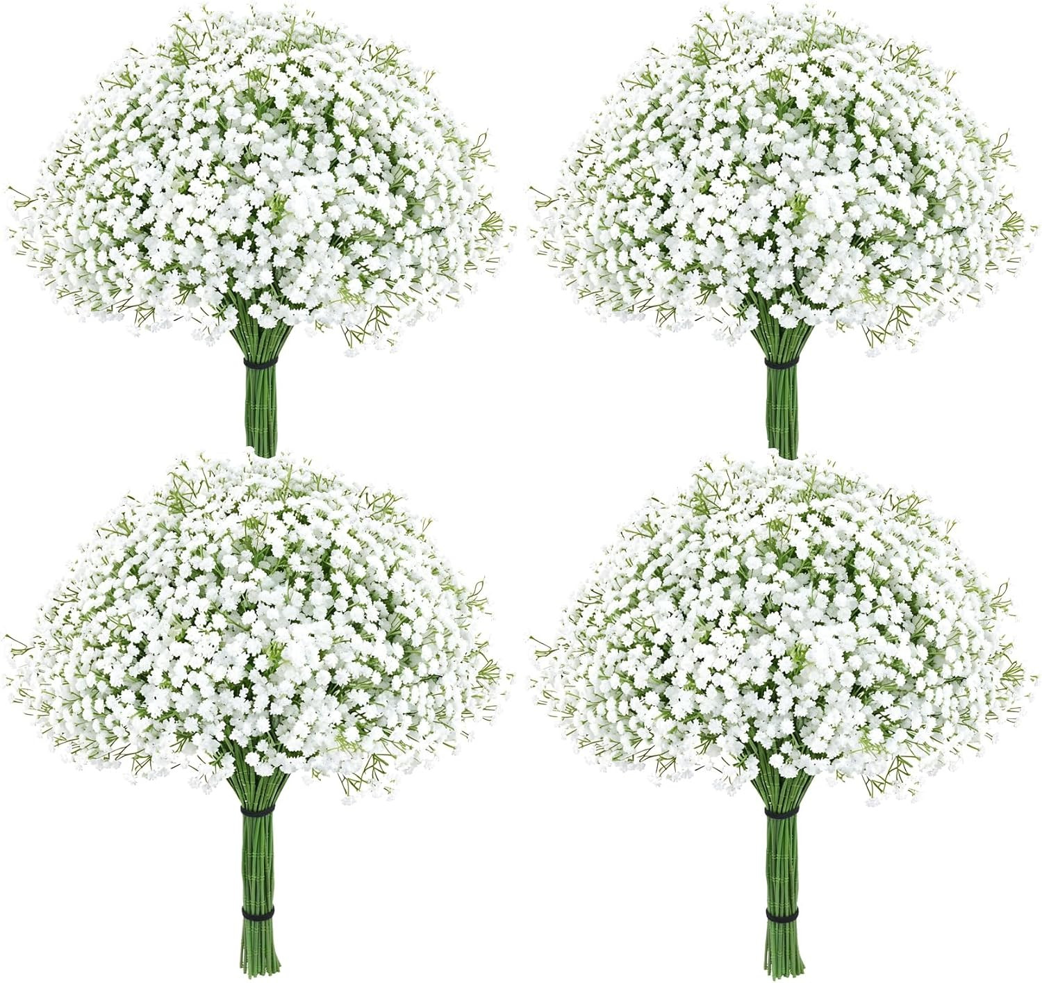 36 Pcs White Babys Breath Artificial Flowers for Wedding & Home Decor