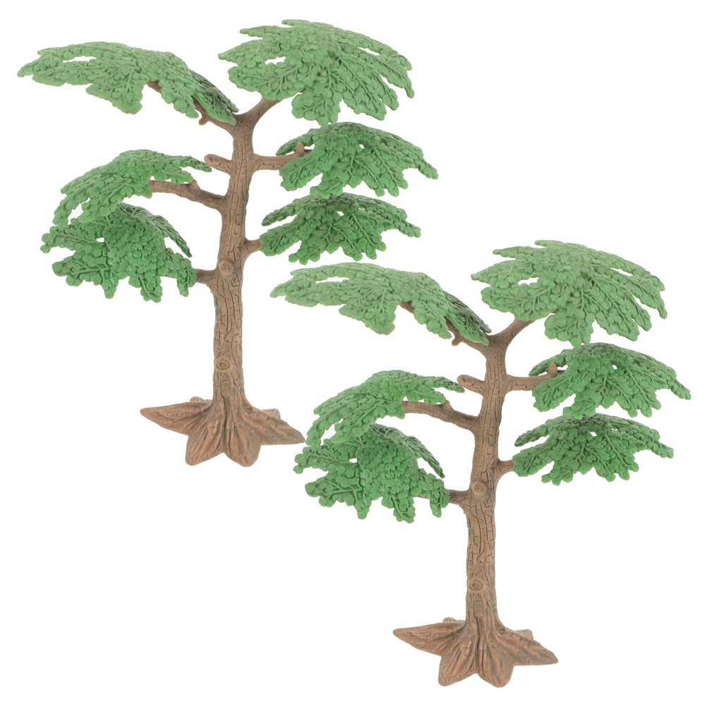 2 PC Micro-simulation Small Tree DIY Model of Sand Table Landscape Models