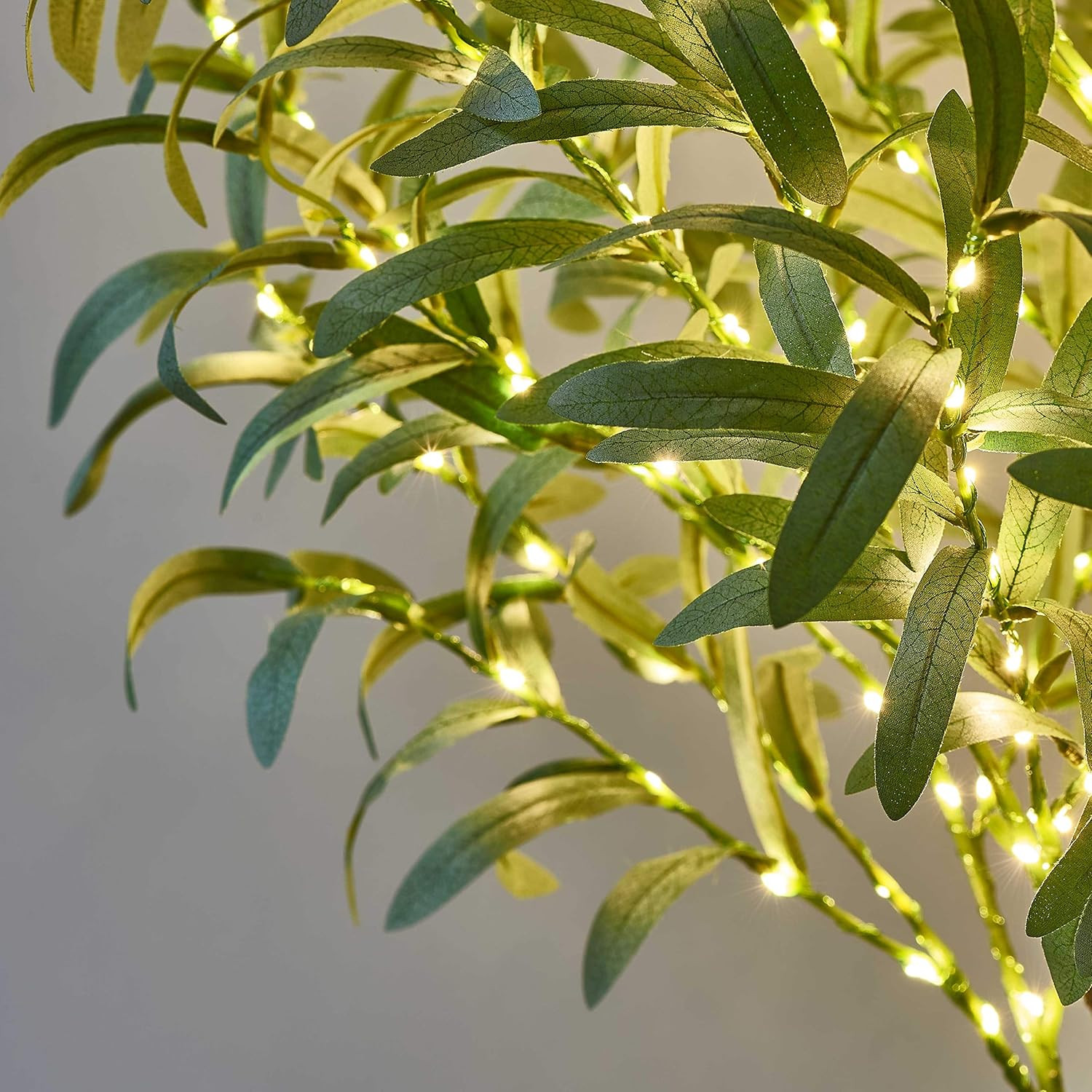 4FT Lighted Olive Tree with 160 Warm White LEDs for Holiday Decor