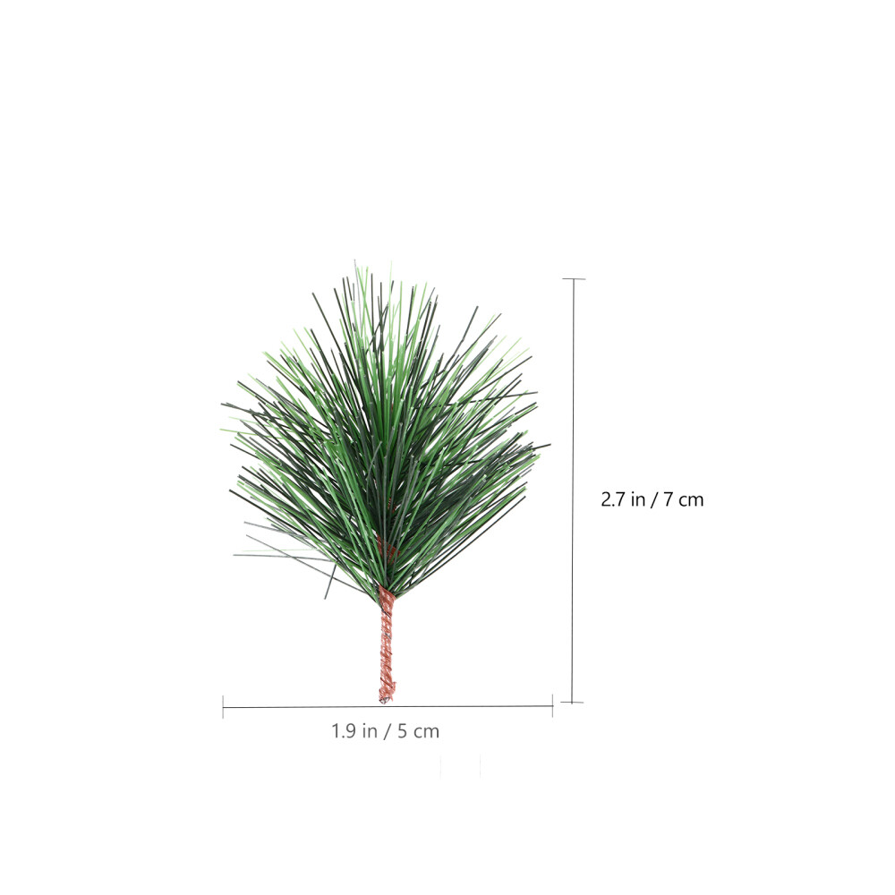 24Pcs Pine Tree Branches artificial green pine needles branches pine floral