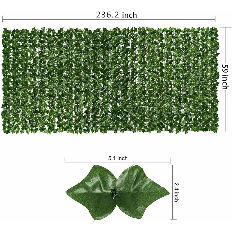 Artificial Ivy Leaf Privacy Fence Decor Garden Wall Panels Durable Greenery New