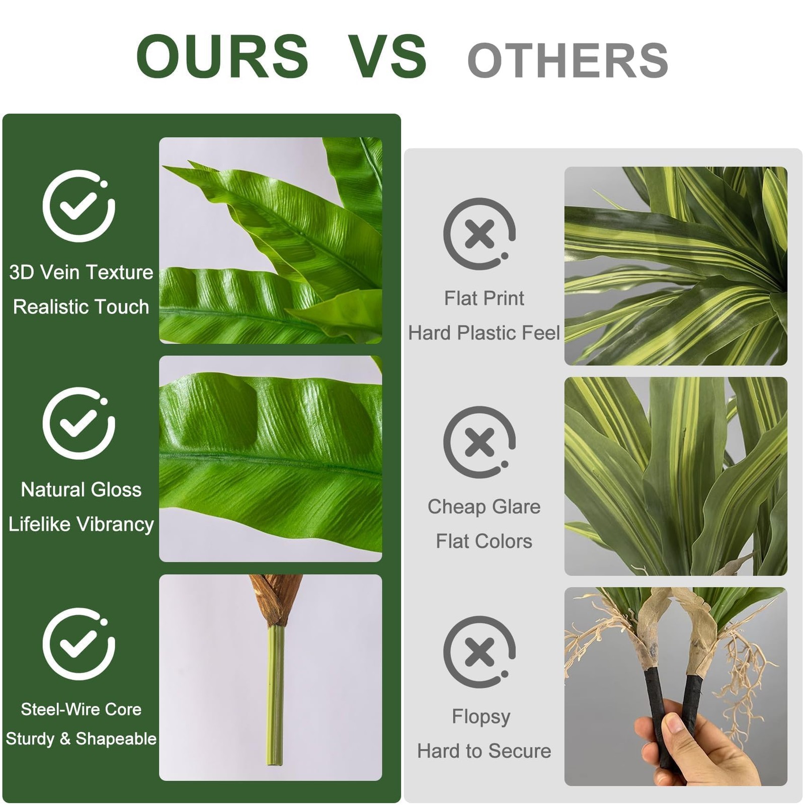 4 Pcs Artificial Greenery Stems Fake Bird Nest Fern Faux Branches Artificial …