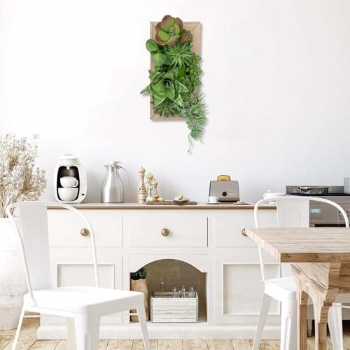 Succulents Wall Decor Hanging Artificial Plants Fake Snake Plants 15.7 inch #1