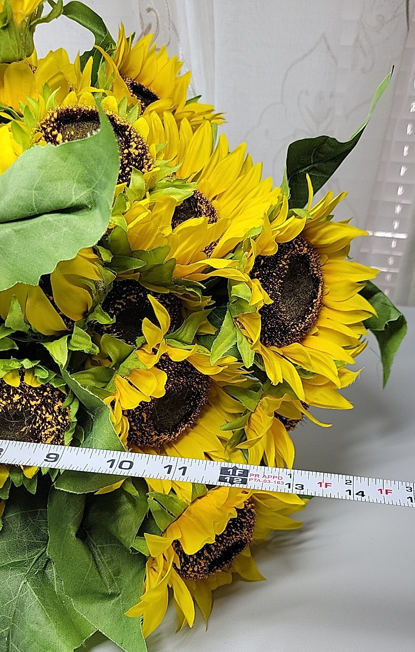 33-Life Like Silk Sunflowers 5-Bundles of 6 + 3 Extra
