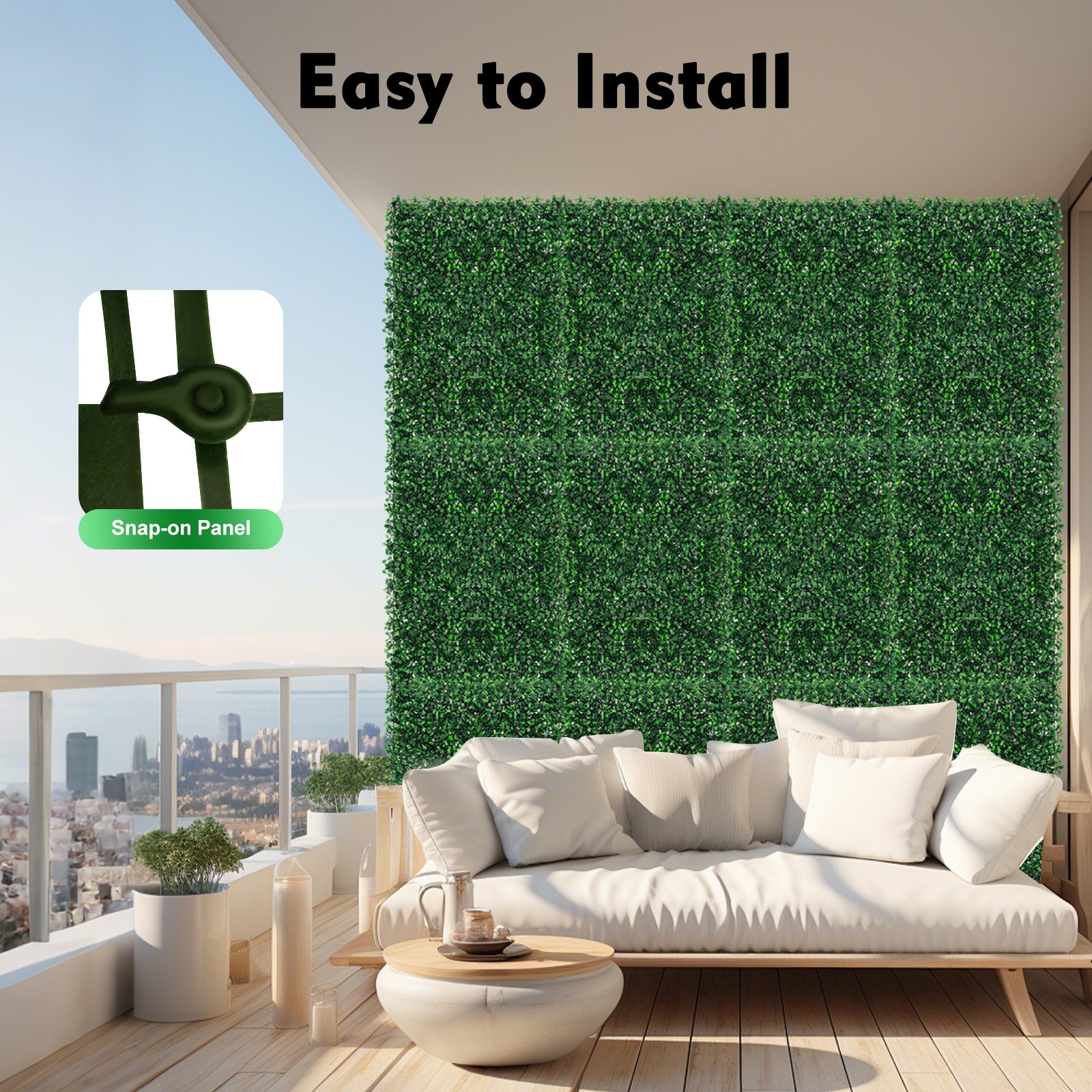 12 Pack Artificial Turf Lawn Grass Mat Indoor Outdoor Wall Background Pad Decor
