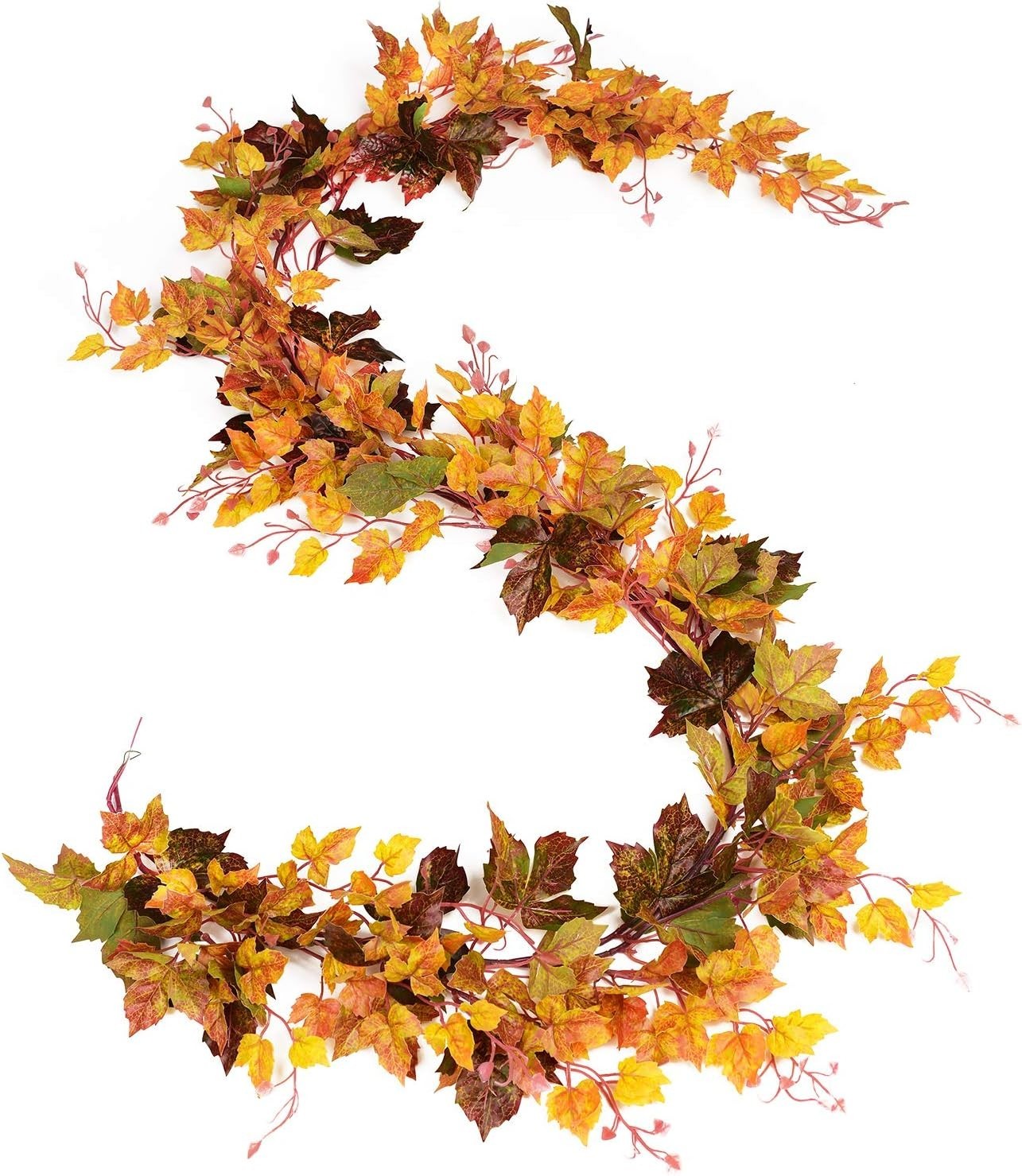 Vibrant 6.5ft Maple Leaf Vine Garland – Perfect for Fall Celebrations
