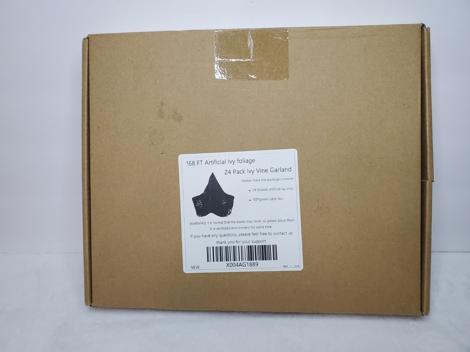 24 Pack 168ft Artificial Ivy Greenery Garland Fake Sealed