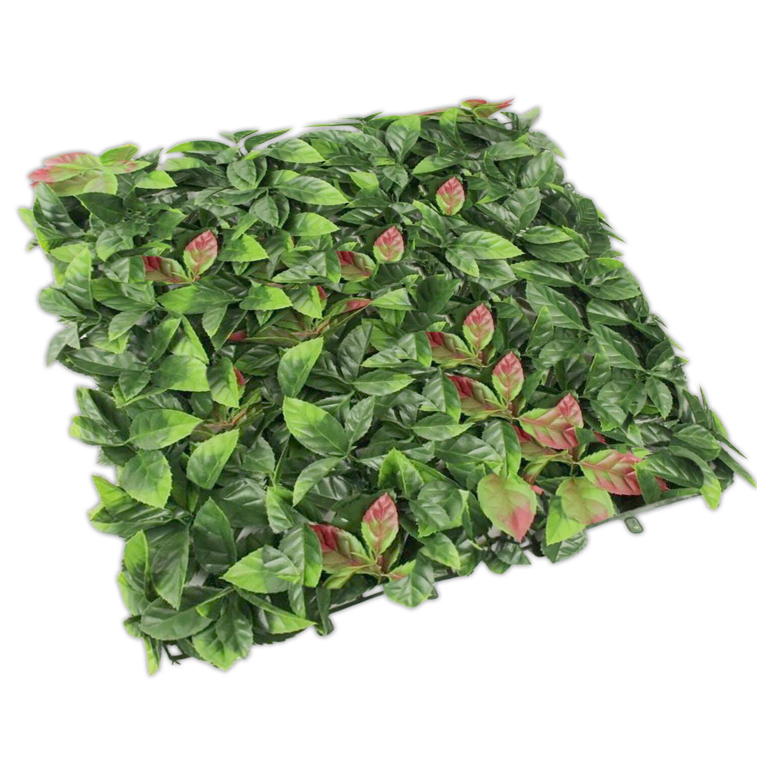 20″x20″ Artificial Faux Leaf Photinia Fence Screen Wall Decor Panel
