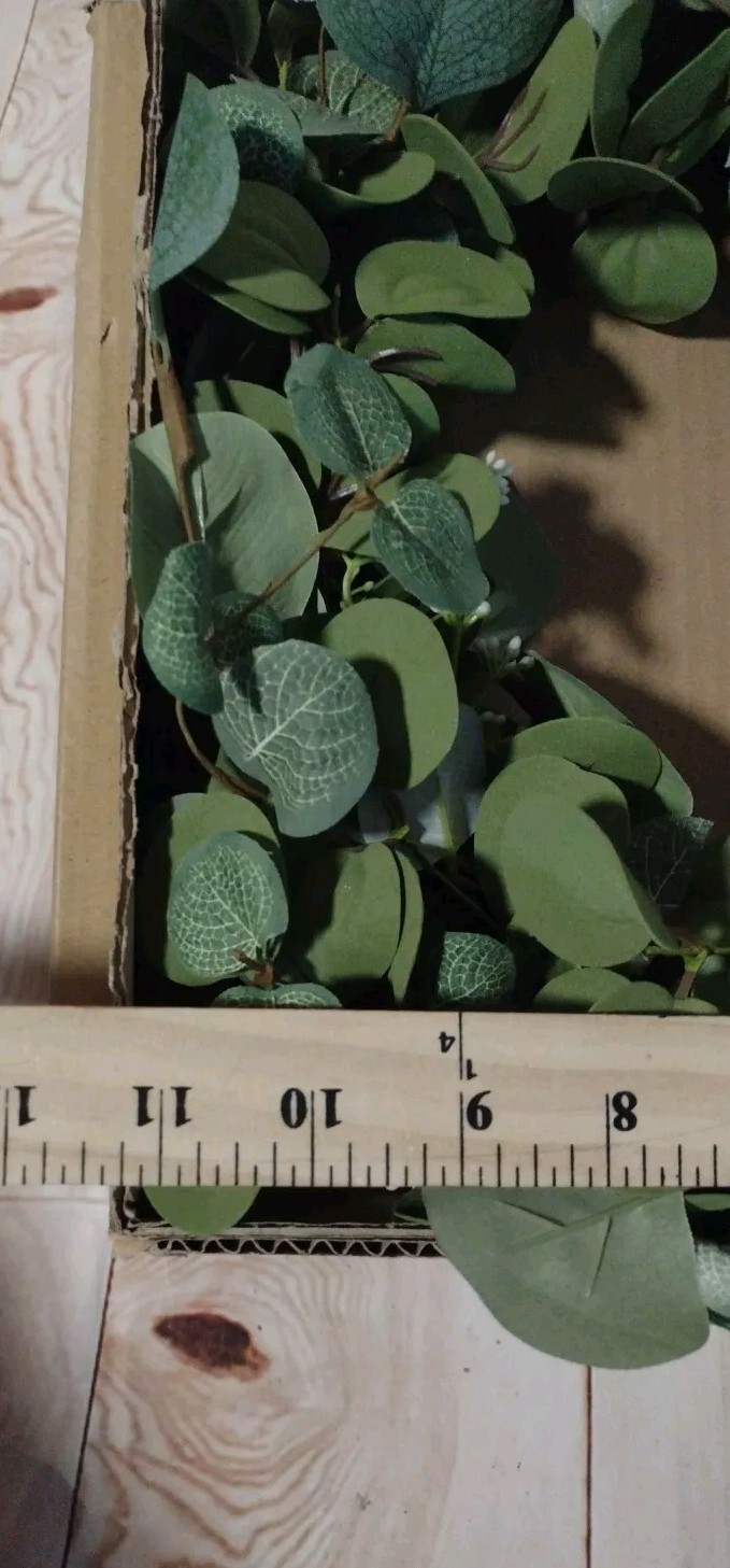 Wreath Ring 16″ Green Eucalyptus Wreath. Wedding , Home, Realistic Foliage Decor