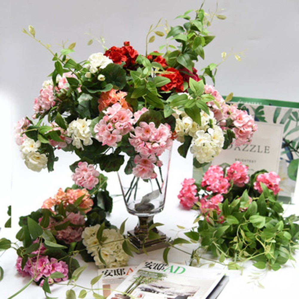 36cm Artificial Fake Flowers Bunch Bouquet Home Wedding Party Garden Decor