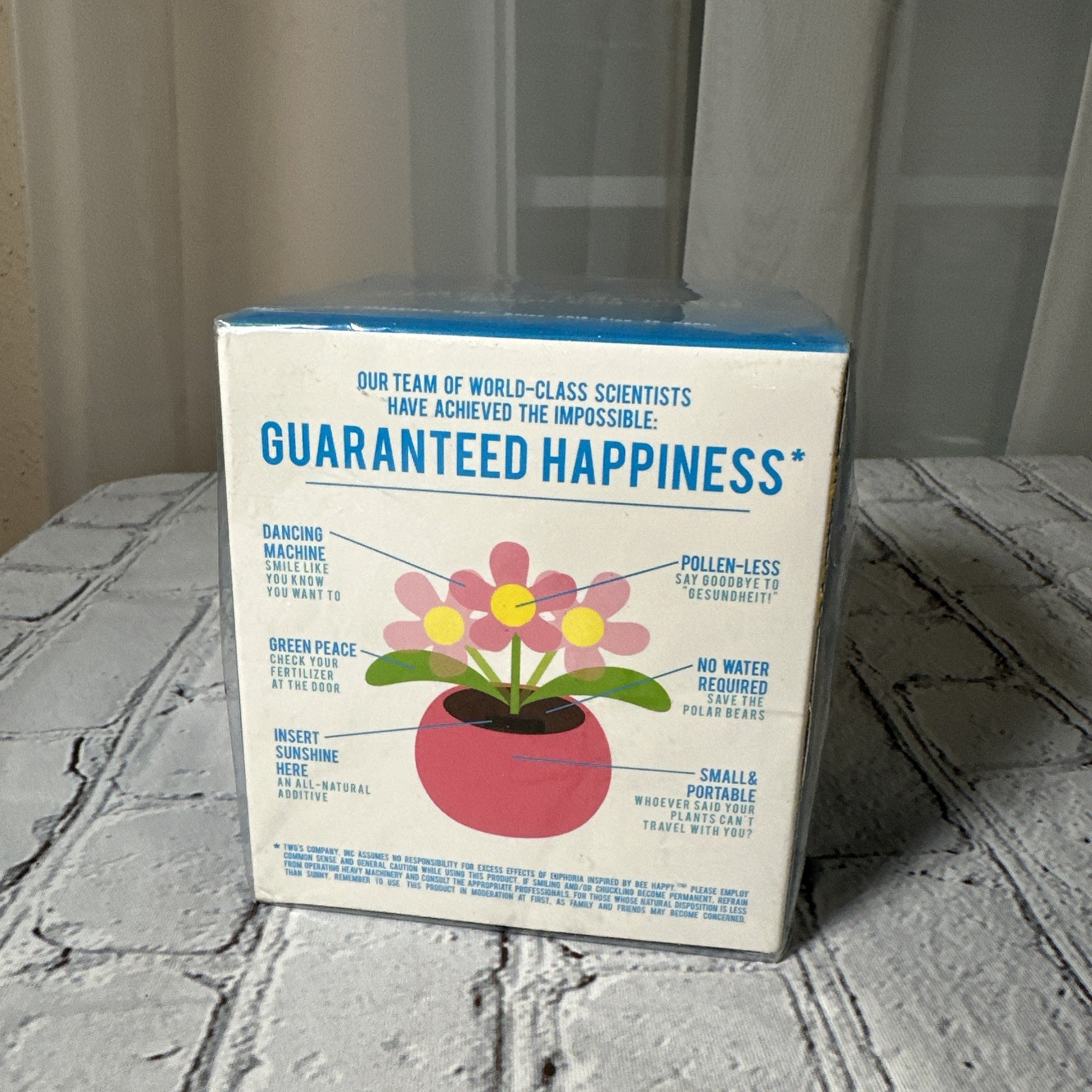 Solar Powered Dancing Pot Flower Figurine Two’s Company Bee Happy Pink New