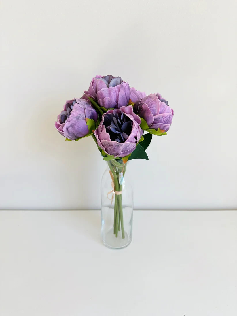 Real Touch Peony Bunch (12Stems)