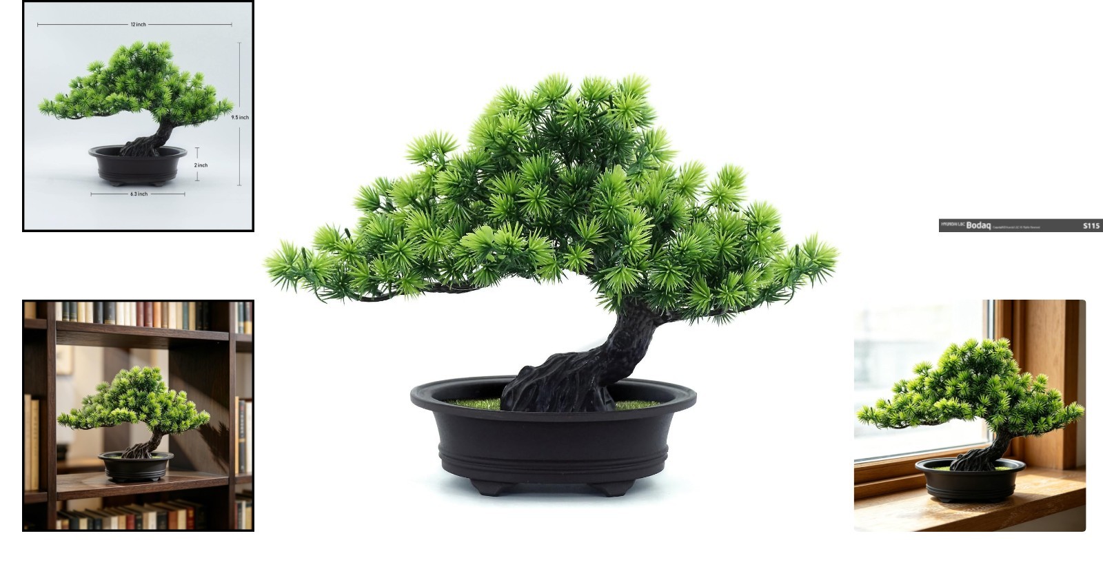 Maintenance-Free 9.5″ Decorative Bonsai with Elegant Pot – Indoor Delight