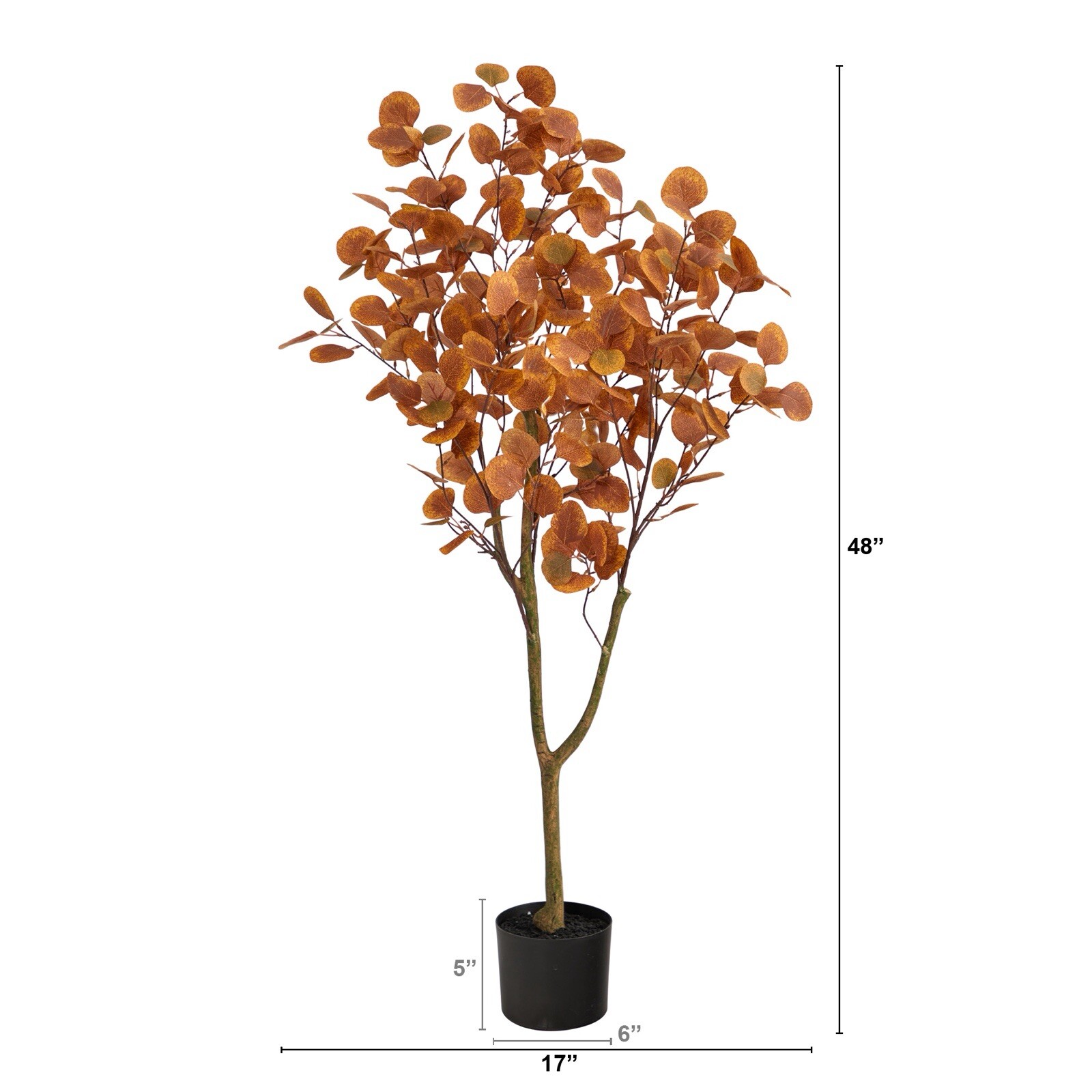 4’ Autumn Eucalyptus Fall Artificial Tree Home Garden Office Decor. Retail $121