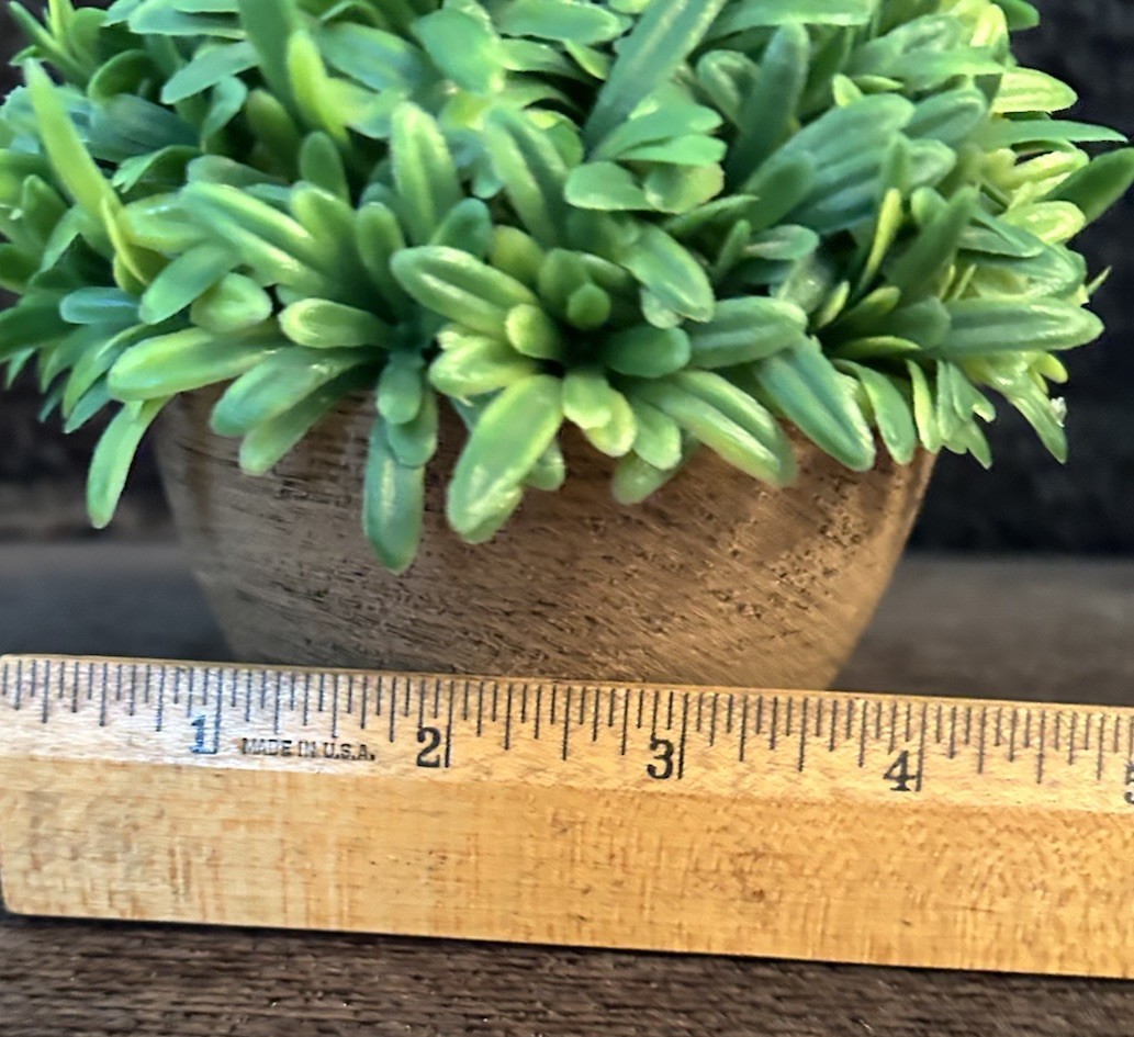 Artificial Rosemary Plant In A Terracotta-Style Pot “Rosemary In Orange Bowl”