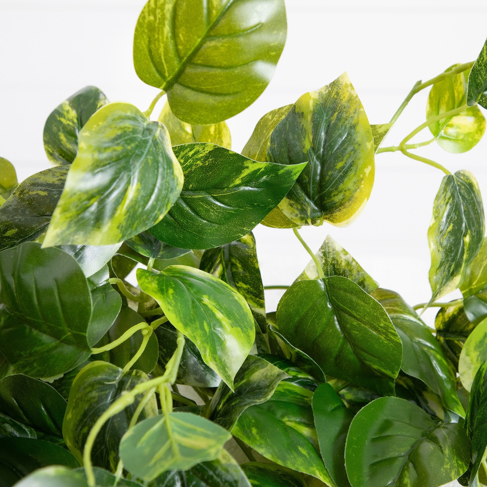 36 Inch Pothos Hanging Bush Plant Set of 2 UV Resistant Indoor Outdoor Decor
