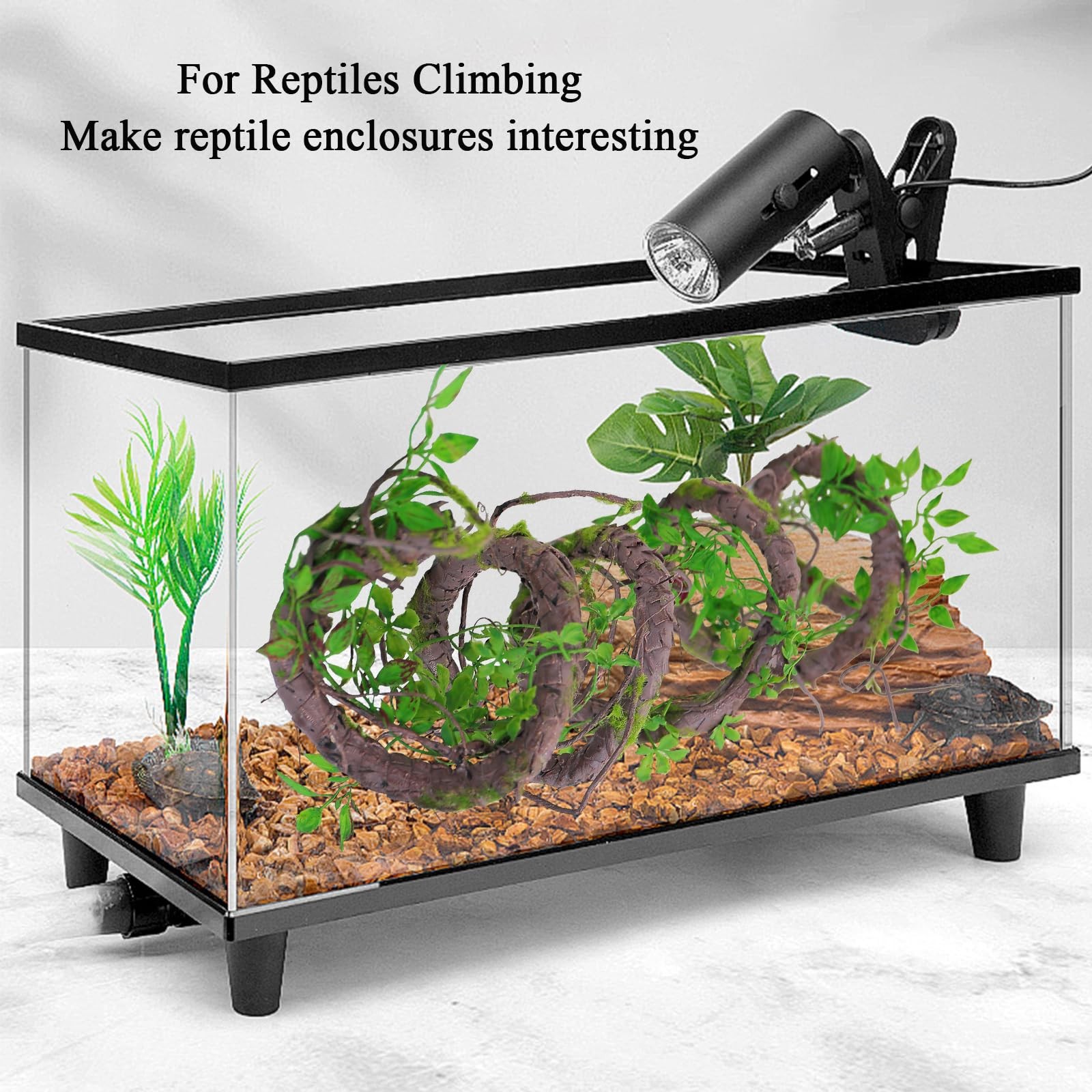 71inch Artificial Posable Tree Branches Hanging Bendable Moss Greenery Garlan…