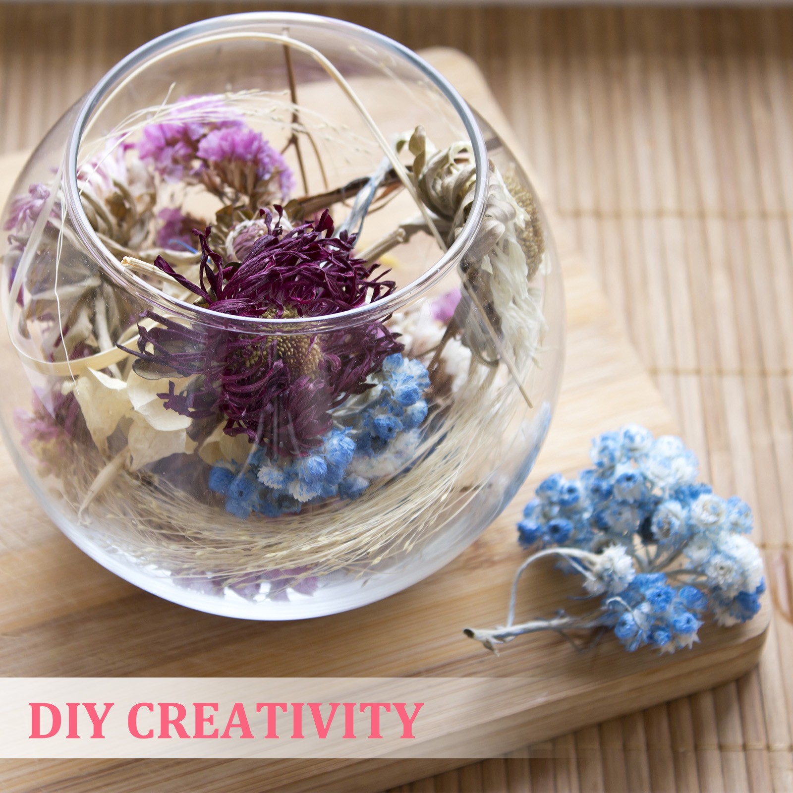 30 Pcs Dried Gypsophila Flower 4″ Blue Purple Pressed Flowers with Tweezer