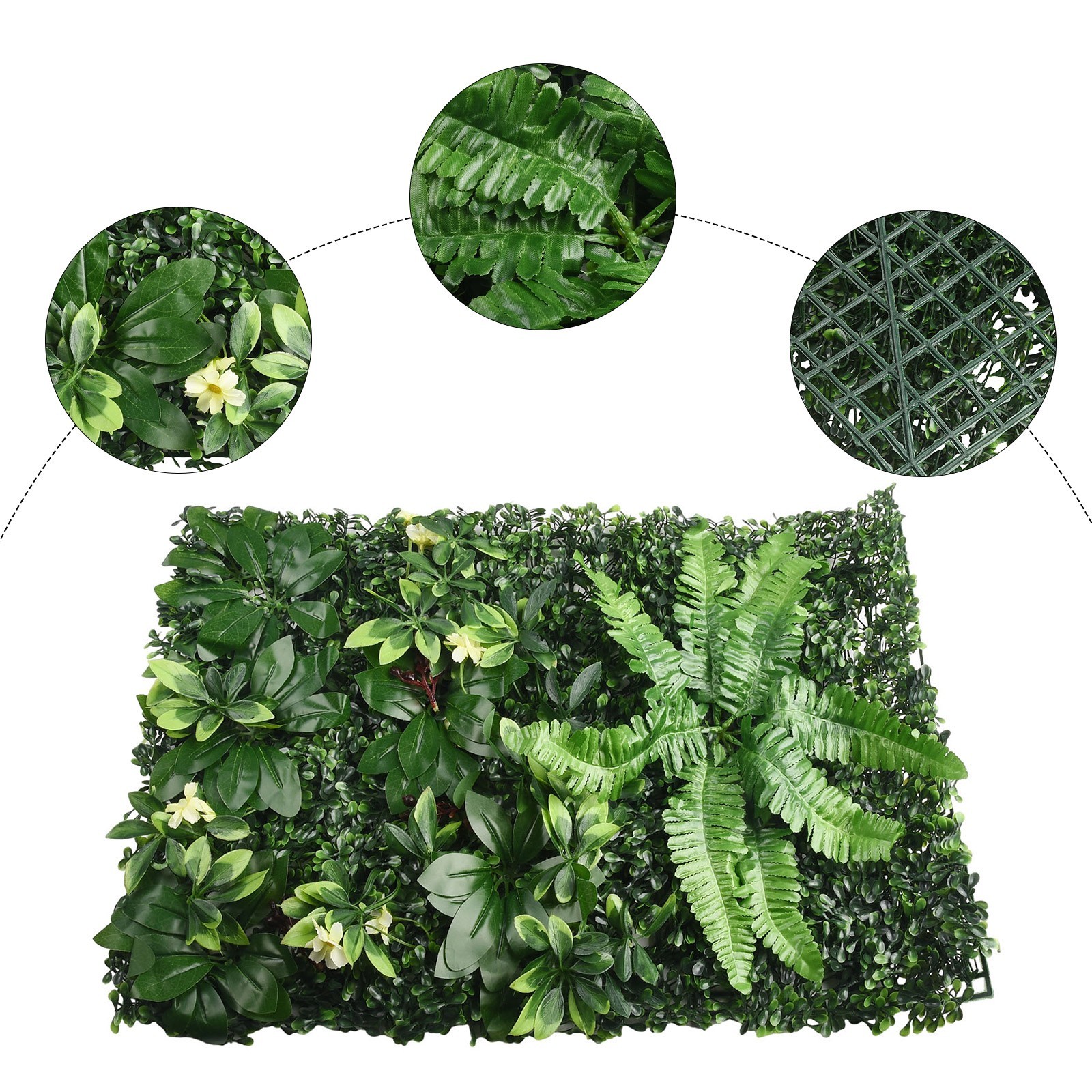 Create a Refreshing Feel with Artificial Green Grass Square Plastic Lawn Plants