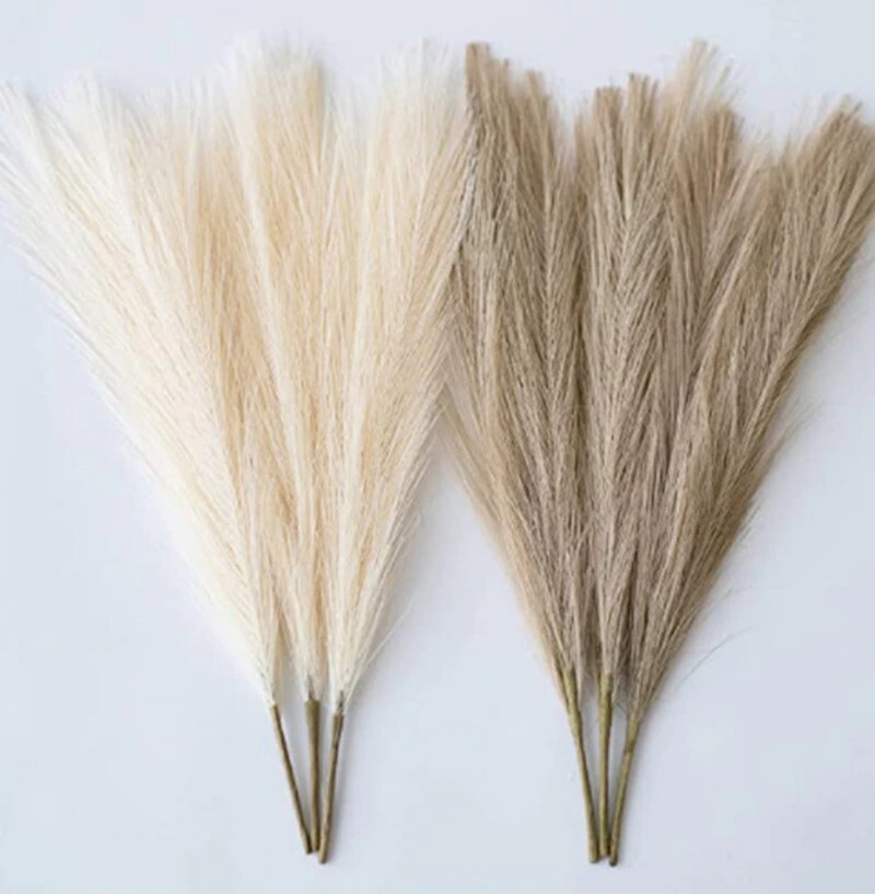 Home Bedroom Decoration Pampas Reed Grass Simulation Photo Drop Background 45cm