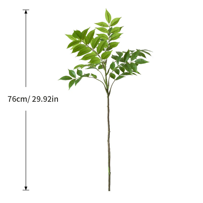 76-140Cm Large Artificial Ficus Tree Branch Fake Lacquer Tree Plastic Banyan Pla