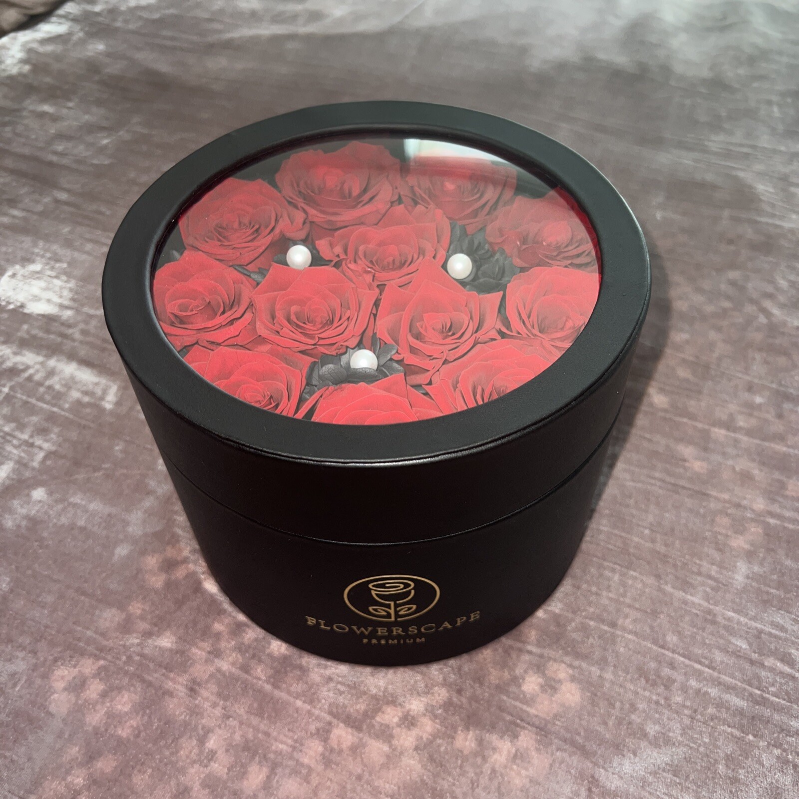 New Flowerscape Premium Forever Roses – 12 Long Lasting Real Red Roses in a Box